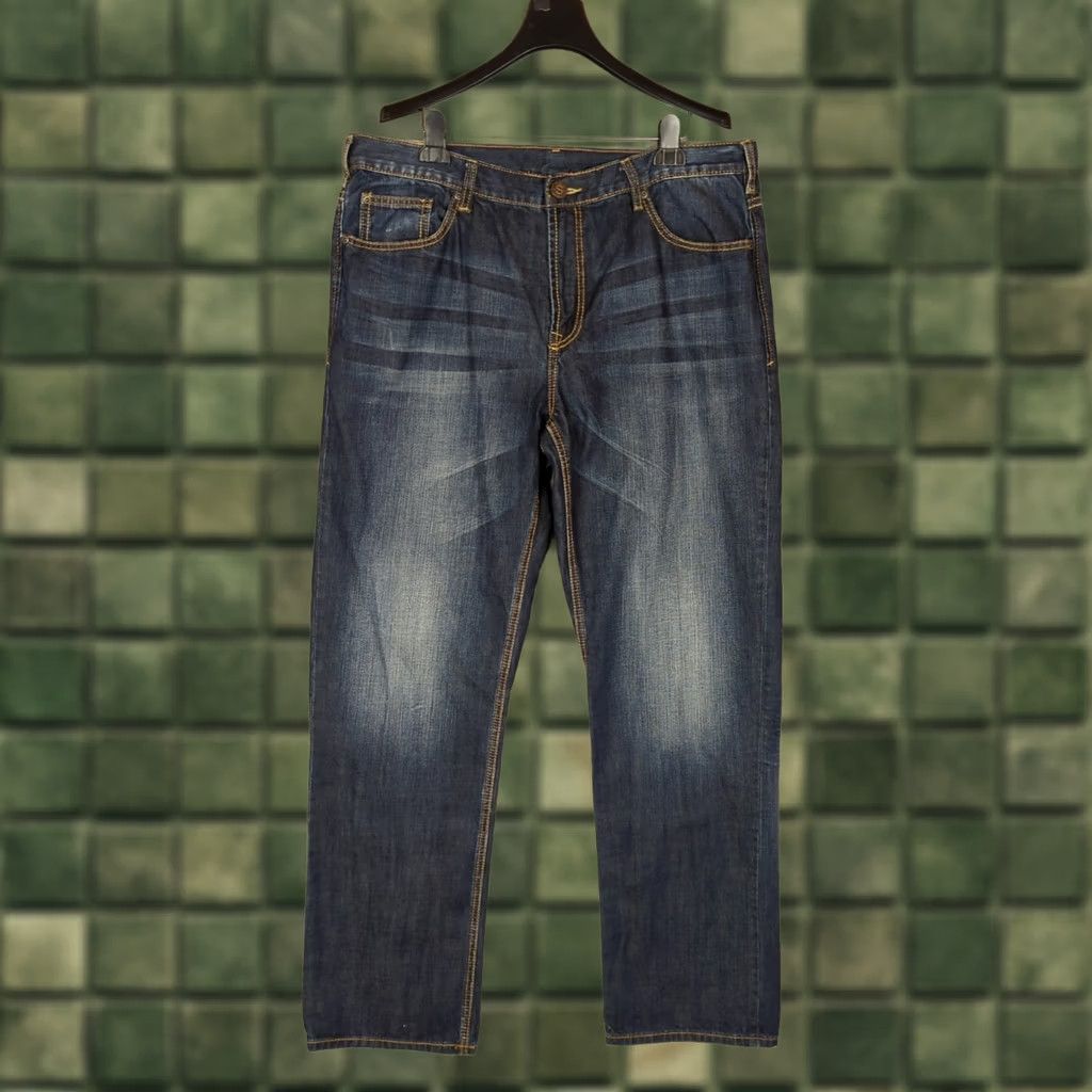 Stetson JOHN B. STETSON Jeans 1312 Modern Straight Leg Men's 42/36 Blue Denim Regular 5-Pocket Shirt Size US 42 / EU 58 - 1 Thumbnail