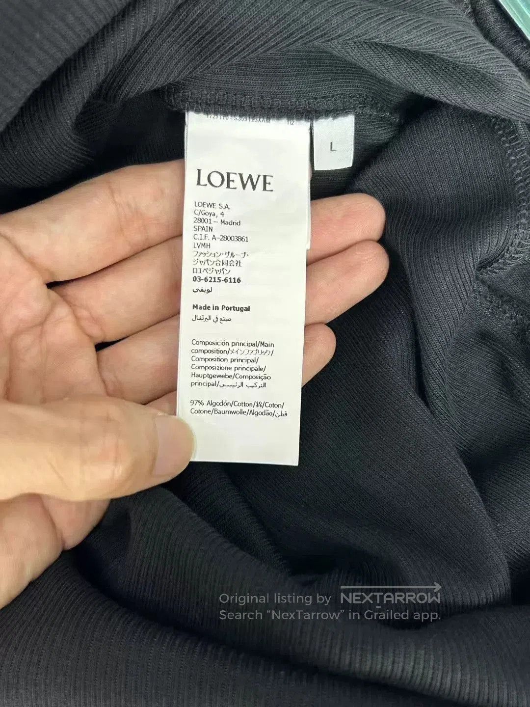 Loewe Loewe Black Waffle Knit Sleeveless Dress. Size US L / EU 52-54 / 3 - 5 Thumbnail