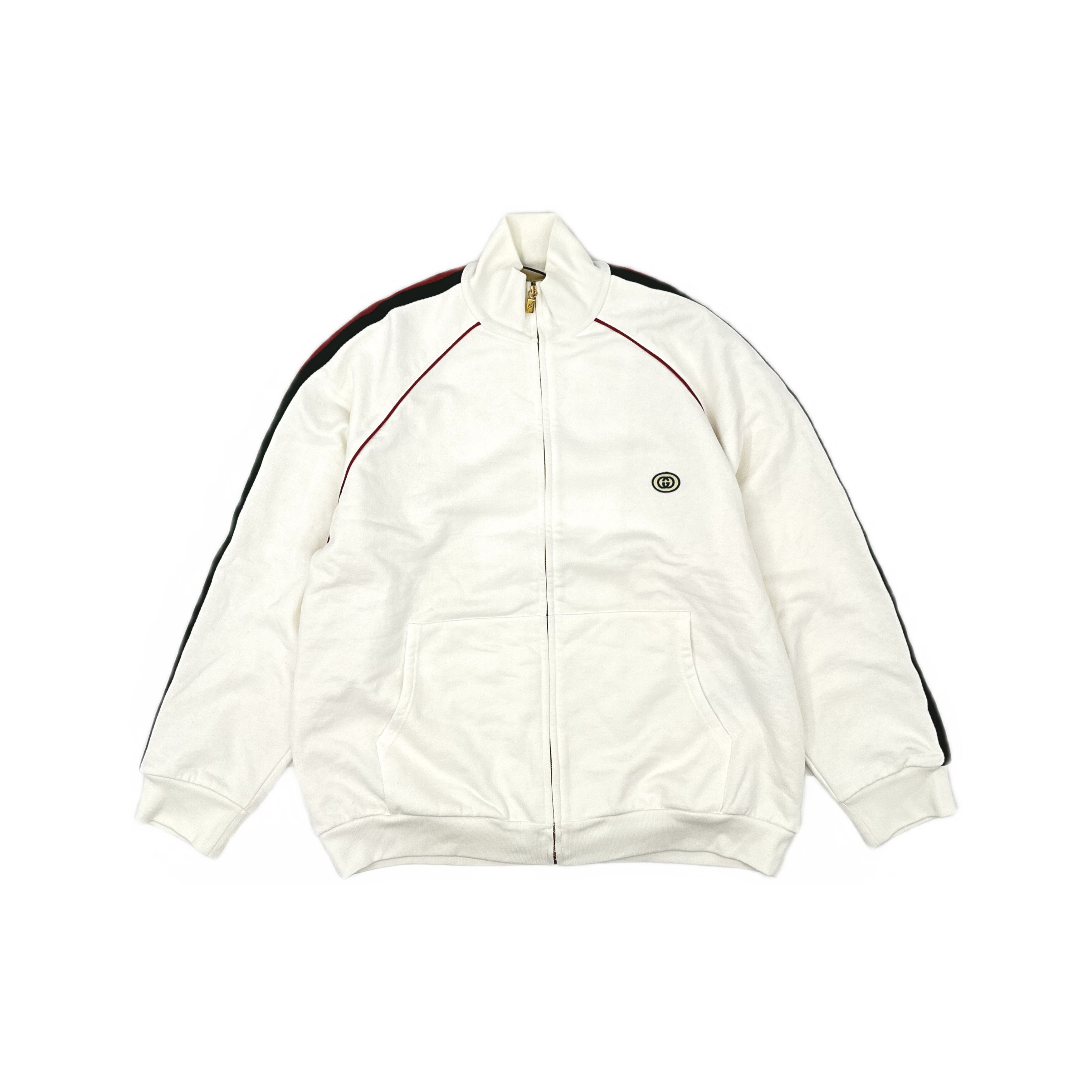 Gucci Web Striped Knit Track Jacket Size XXL
