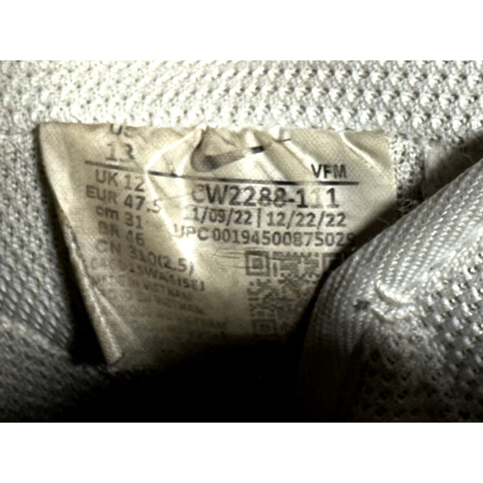 Nike Nike Air Force One ‘07 Size 13 White Casual Sneaker Shoe Size US 12 / EU 45 - 10 Thumbnail