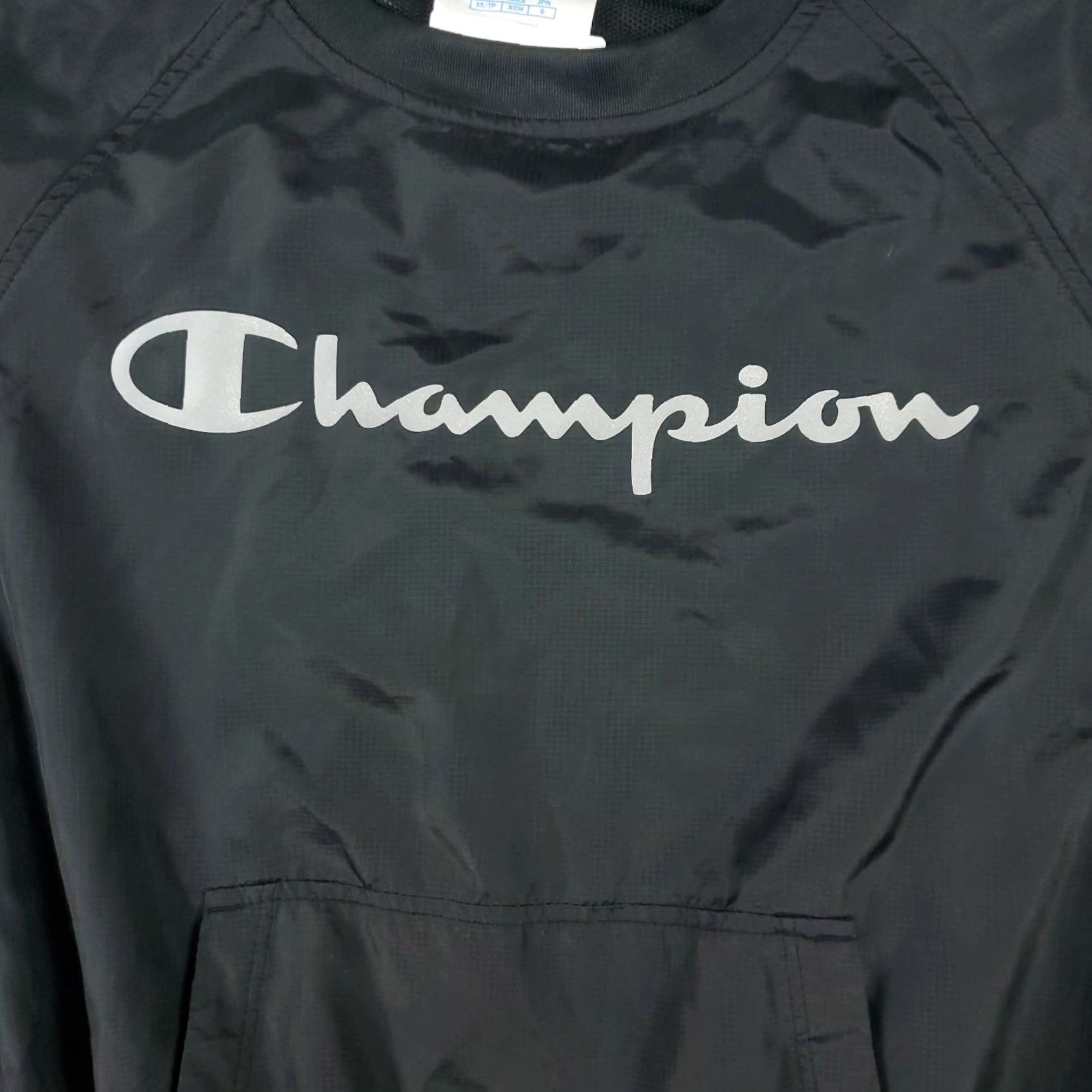 Champion Champion Jacket Womens XS Black Windbreaker Jacket Sport Logo All Seasons Fall Winter Spring Womens Size XS / US 0-2 / IT 36-38 - 2 Thumbnail