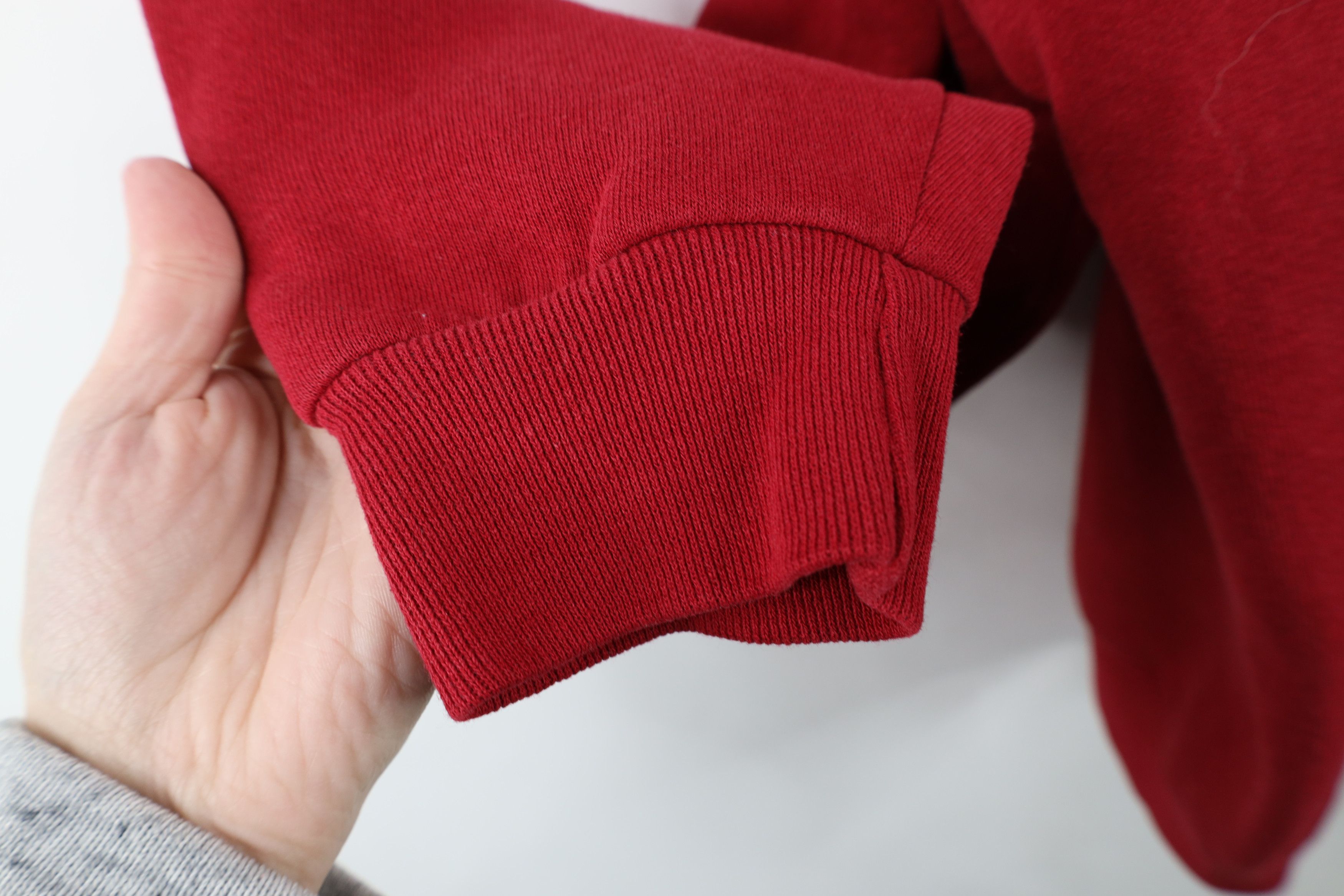 Russell Athletic × Vintage Vintage 90s Russell Athletic Blank Crewneck Sweatshirt Red Size US XXL / EU 58 / 5 - 10 Thumbnail