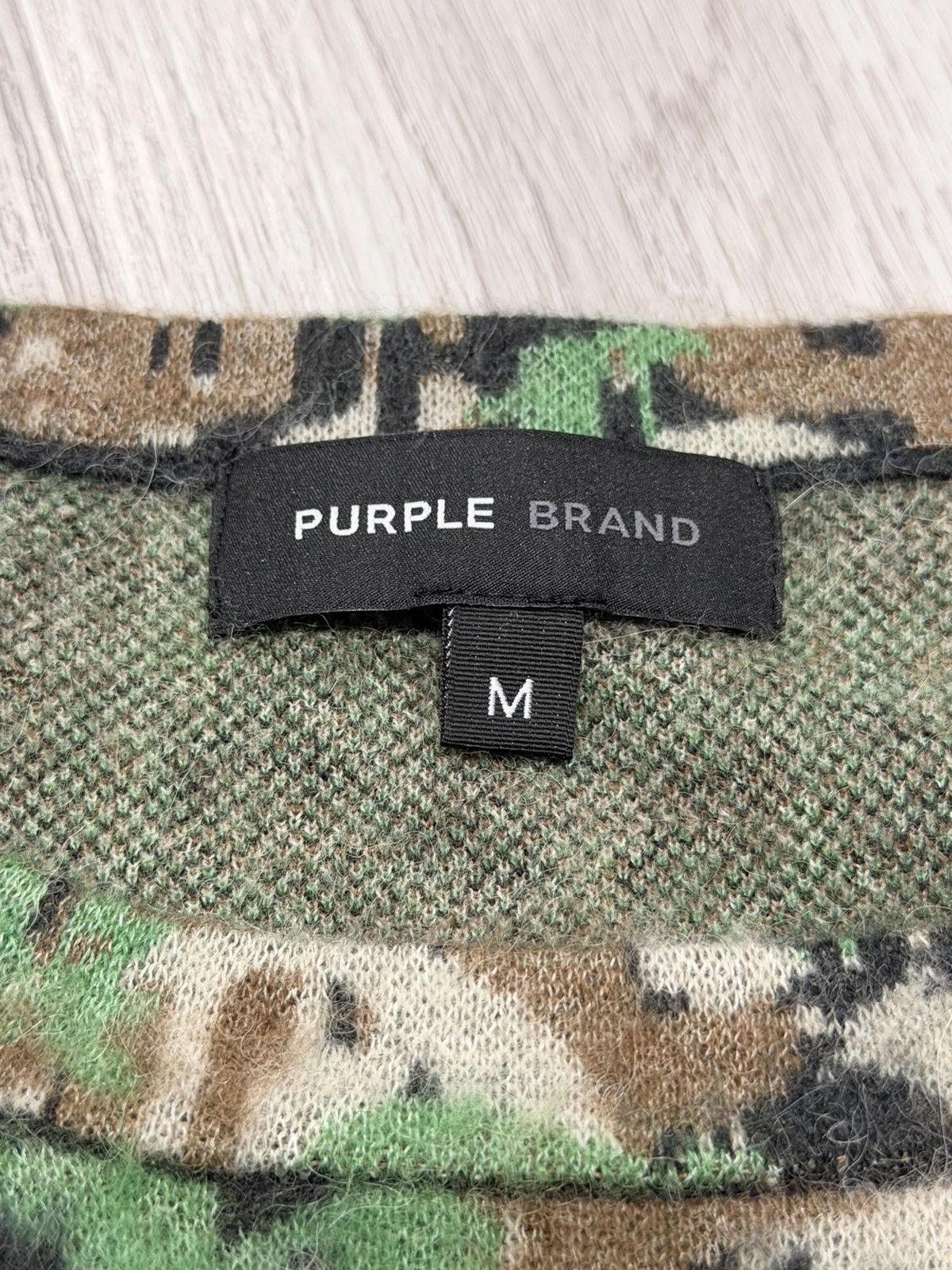 Purple Brand Purple Brand Camo Pullover Sweater WABC Camo Size US M / EU 48-50 / 2 - 2 Thumbnail