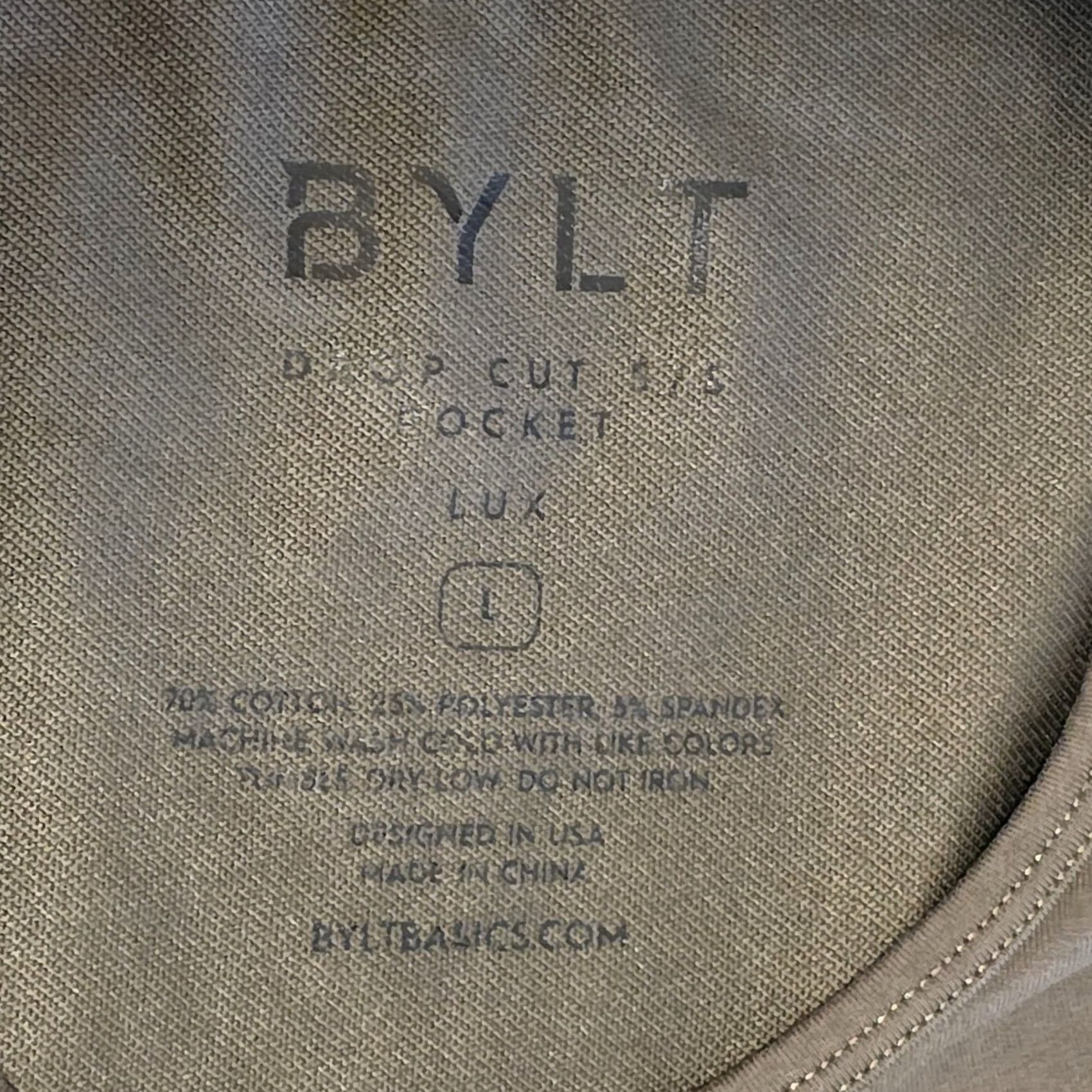 Vintage BYLT Shirt Mens L Drop Cut Short Sleeve Lux Pocket Stretch Activewear Workout Shirt Size US L / EU 52-54 / 3 - 7 Thumbnail