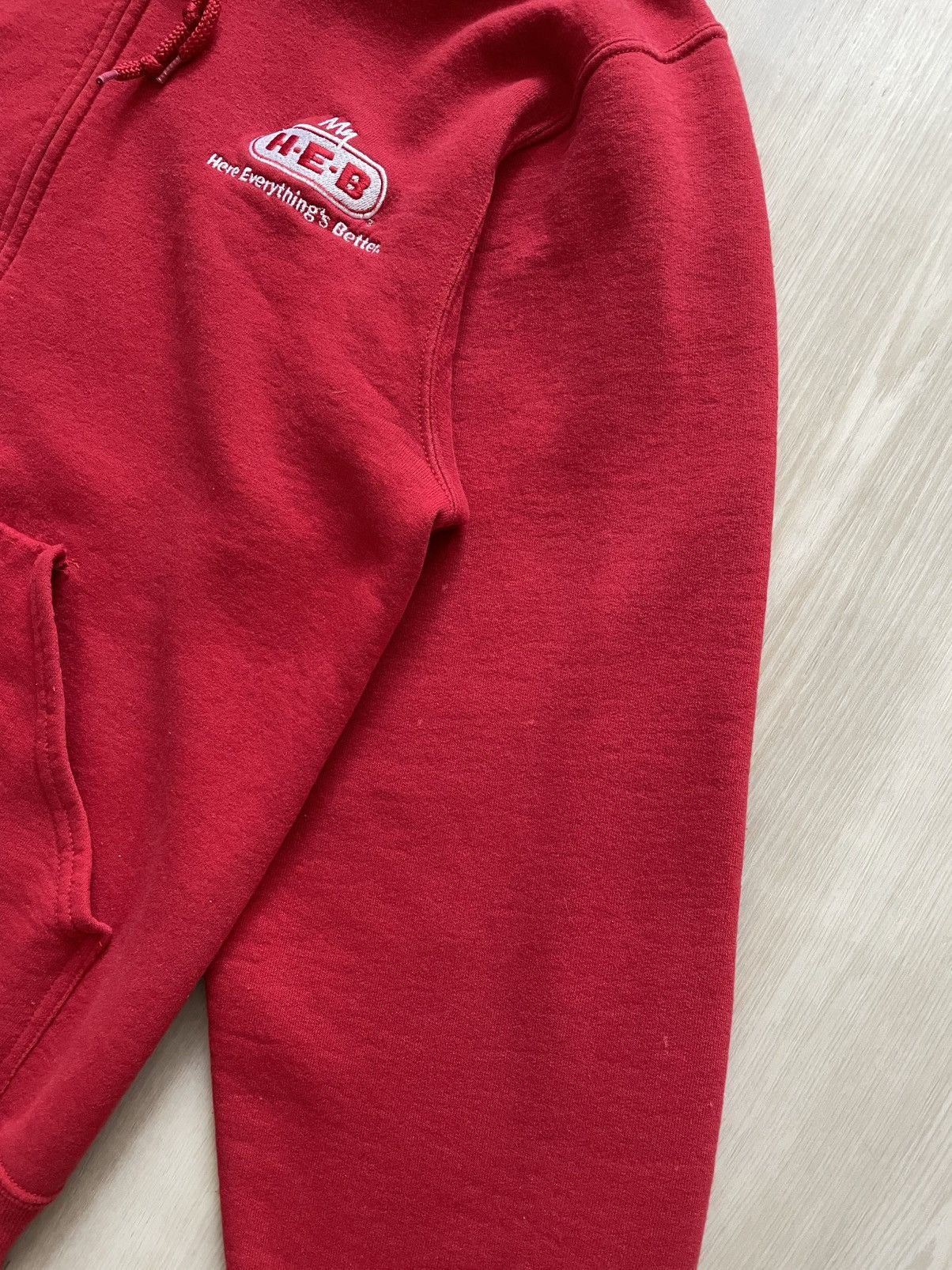 Jerzees VTG Y2K HEB Here Everythings Better Full Zip Up Hoodie Sz SM Size US S / EU 44-46 / 1 - 3 Thumbnail