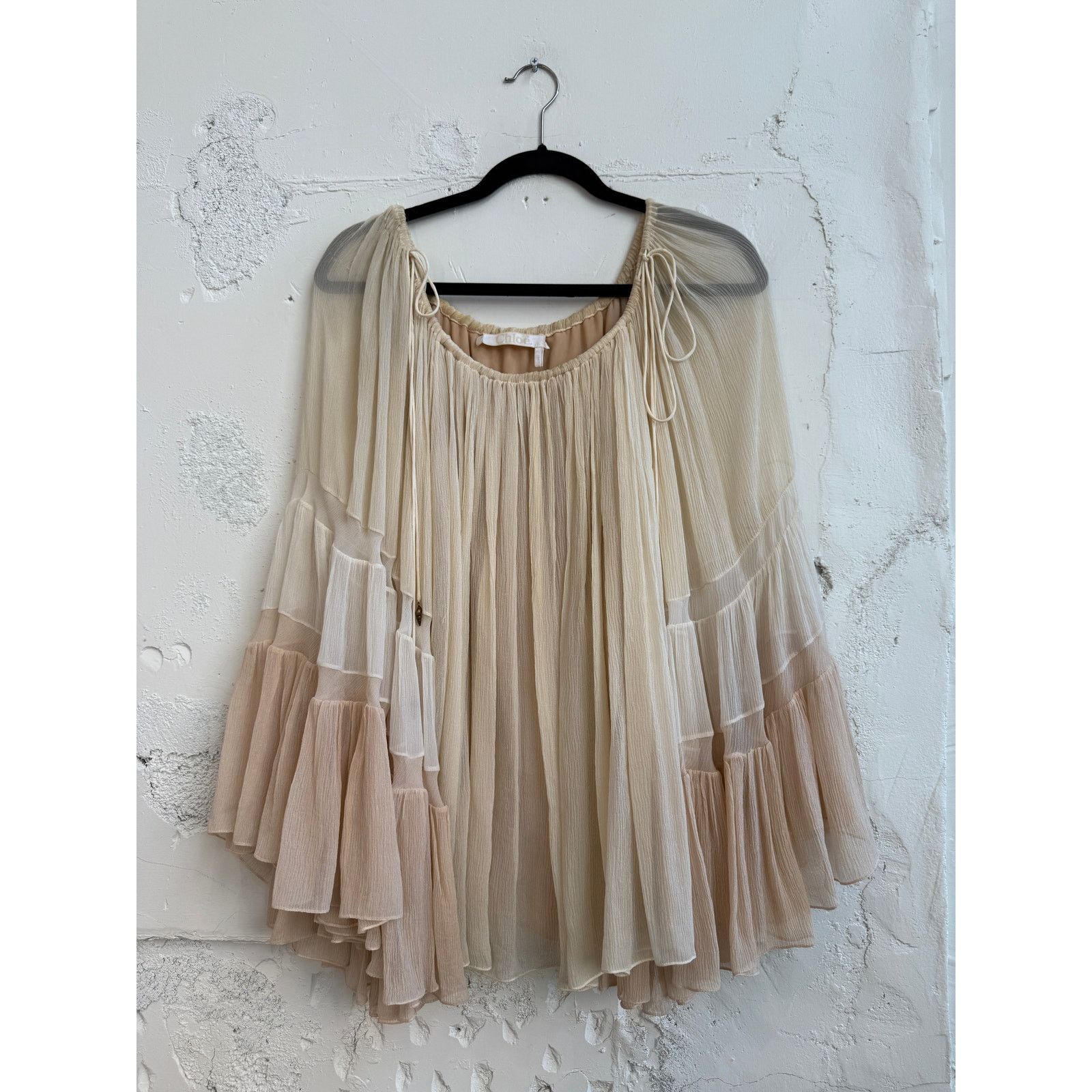 Chloe Vintage Chloe Silk Ruffled Blouse Size XS / US 0-2 / IT 36-38 - 1 Thumbnail