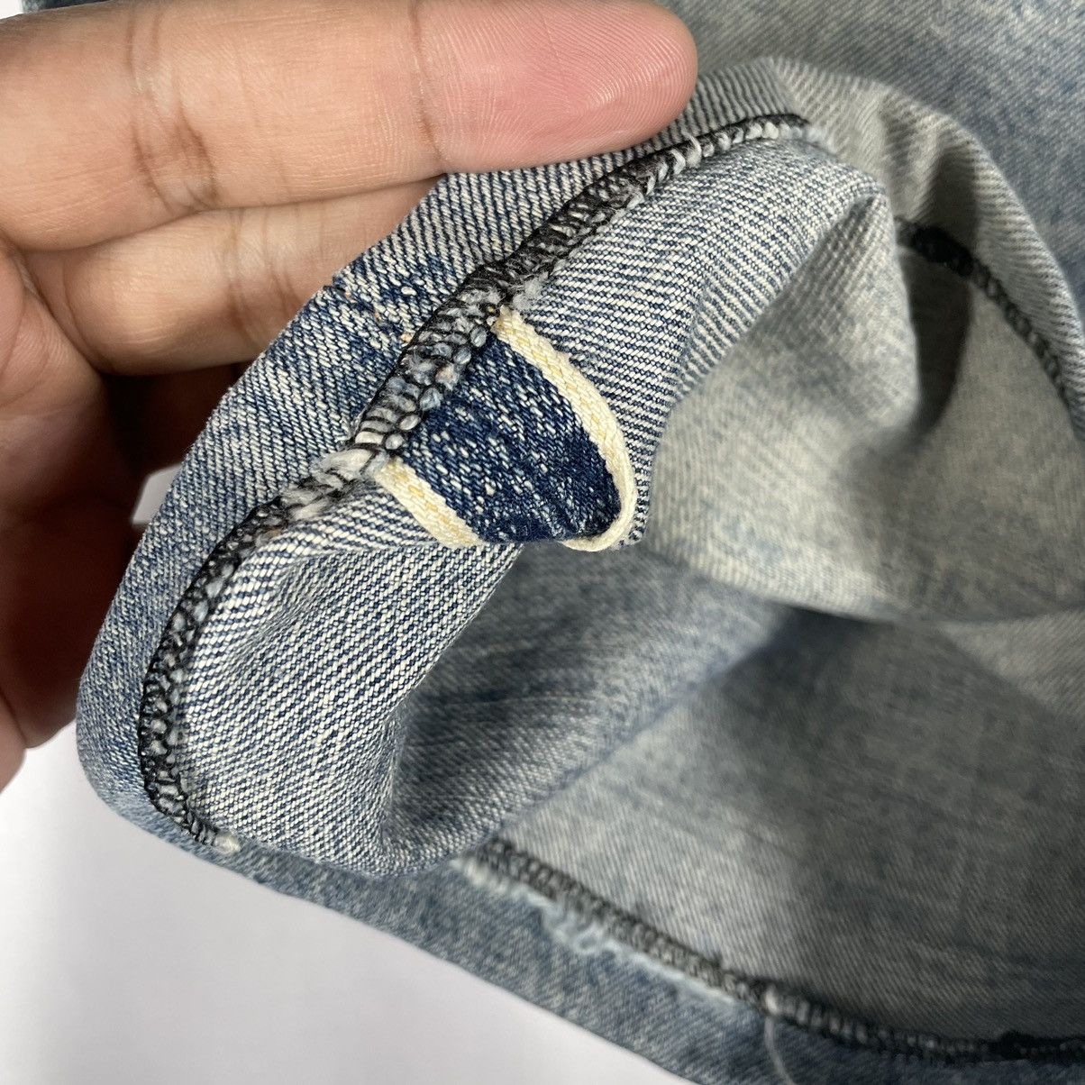 Japanese Brand × Warehouse 🔥Trash🔥🇯🇵Warehouse Stoned Washed Selvedge Dirty Denim Jeans Size US 32 / EU 48 - 9 Thumbnail