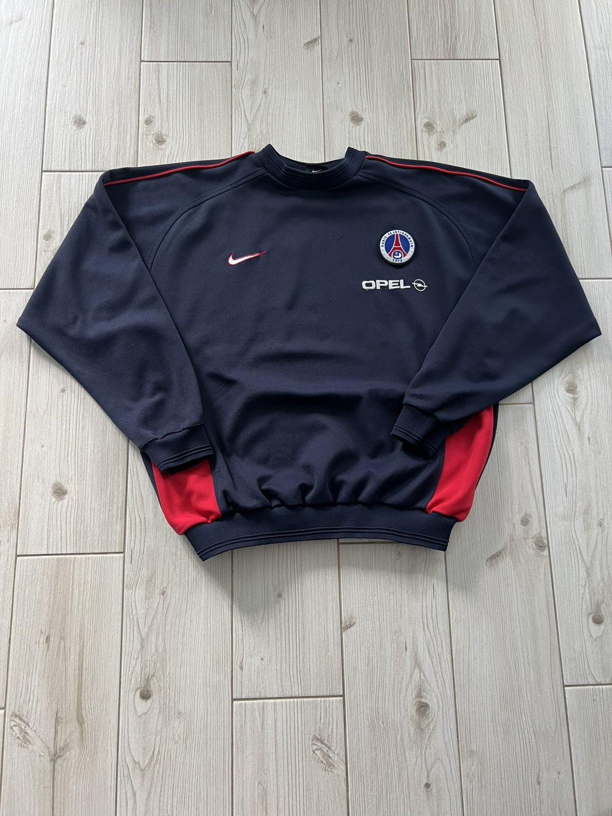 Vintage 90s Nike Paris Saint Germain PSG Opel Sweatshirt S