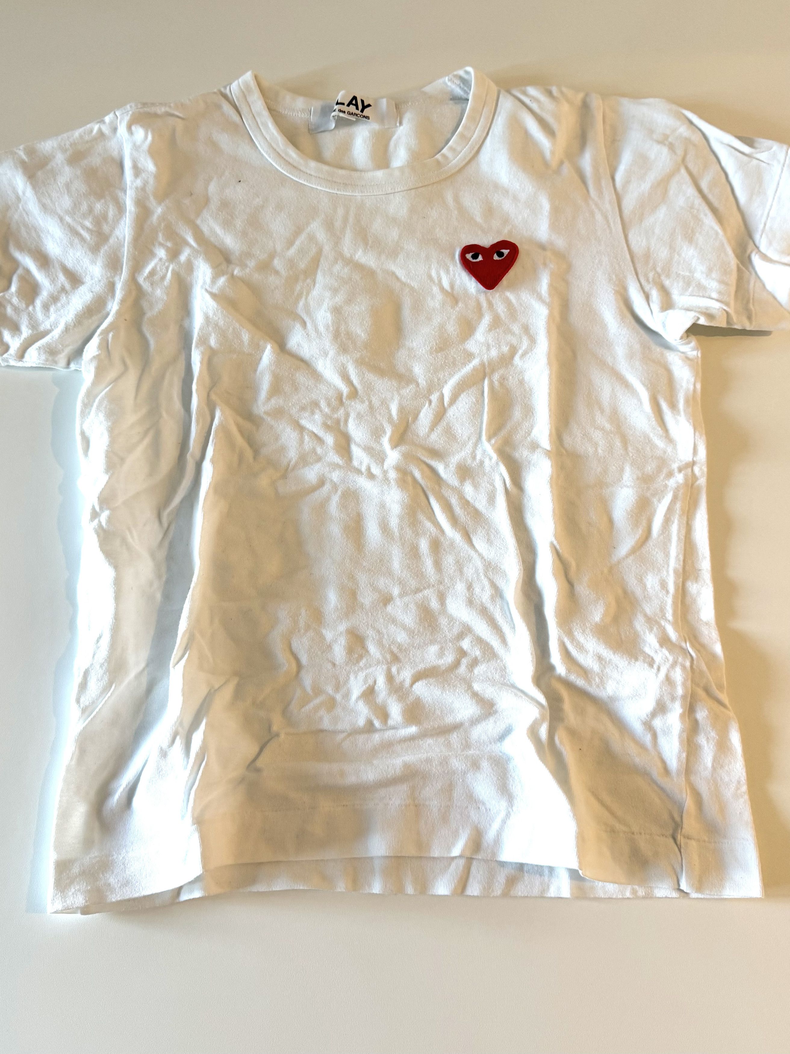 Comme des Garcons PLAY Comme Des Garson Play Tee White Small Size S / US 4 / IT 40 - 7 Thumbnail