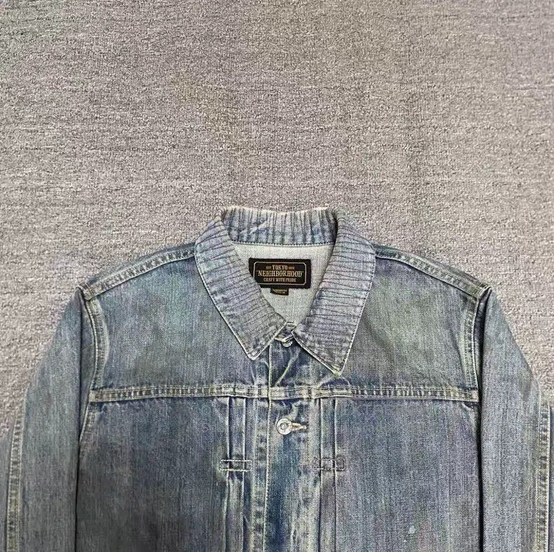 Neighborhood Neighborhood Oiled Water Washed Denim Jacket Size US M / EU 48-50 / 2 - 3 Thumbnail