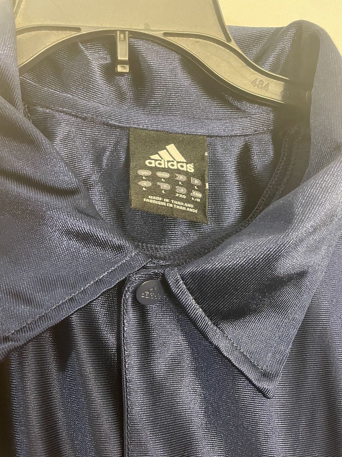 Adidas × Vintage Men’s Large Navy blue and Red Vintage Sill Adidas Jersey Size US L / EU 52-54 / 3 - 4 Thumbnail