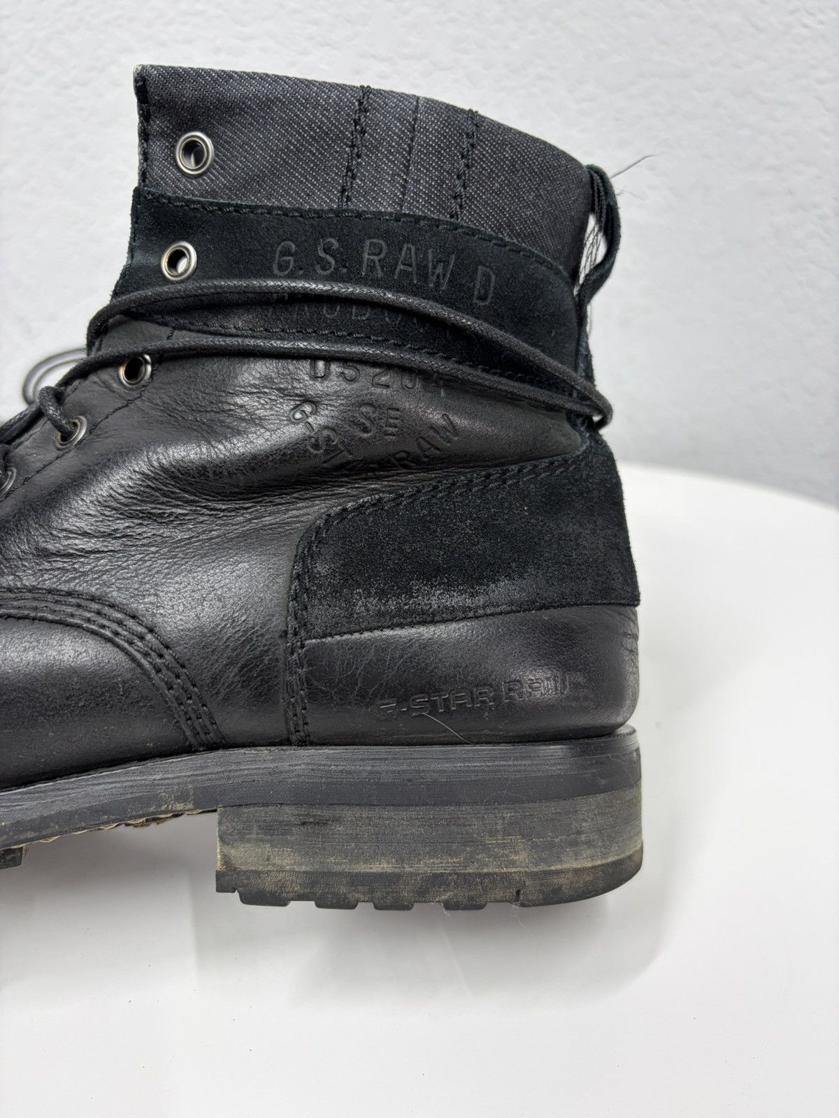 Hedi Slimane Vintage 00s Guidi CCP Style Distressed Leather Biker Boots Size US 9 / EU 42 - 13 Thumbnail
