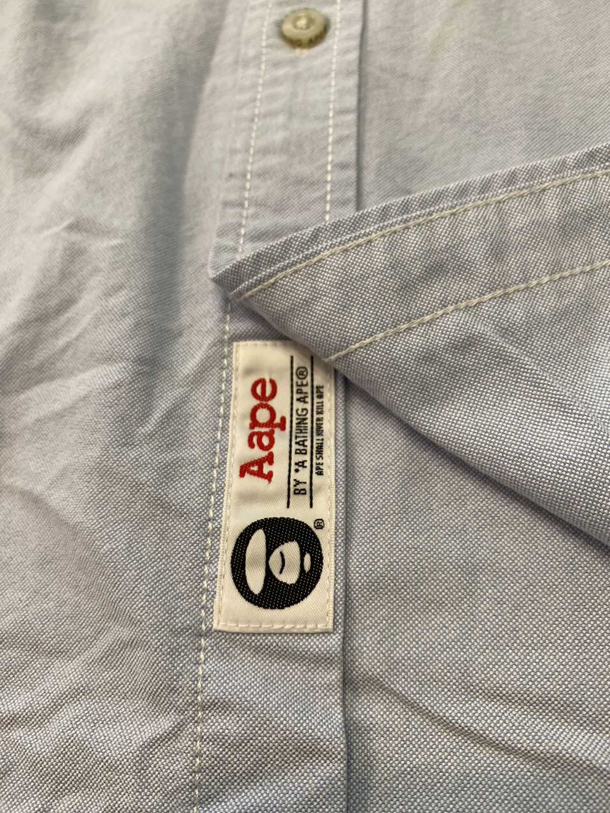 Aape × Bape A Bathing Ape Denim Shirt Button Aape S American Flag Size US S / EU 44-46 / 1 - 3 Thumbnail