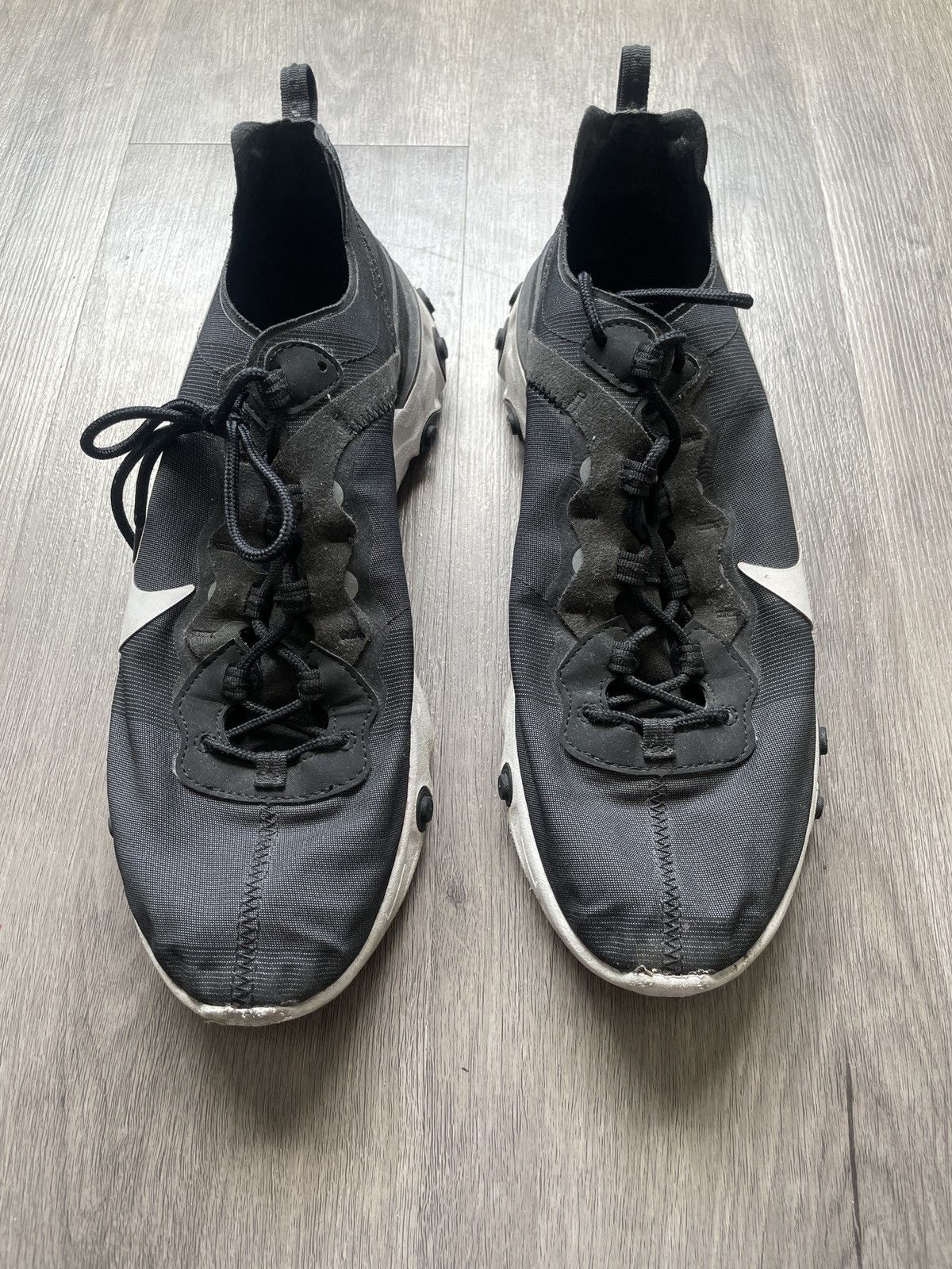 Nike Nike “React Running” Black Sneakers (Sz.11) Size US 11 / EU 44 - 2 Thumbnail