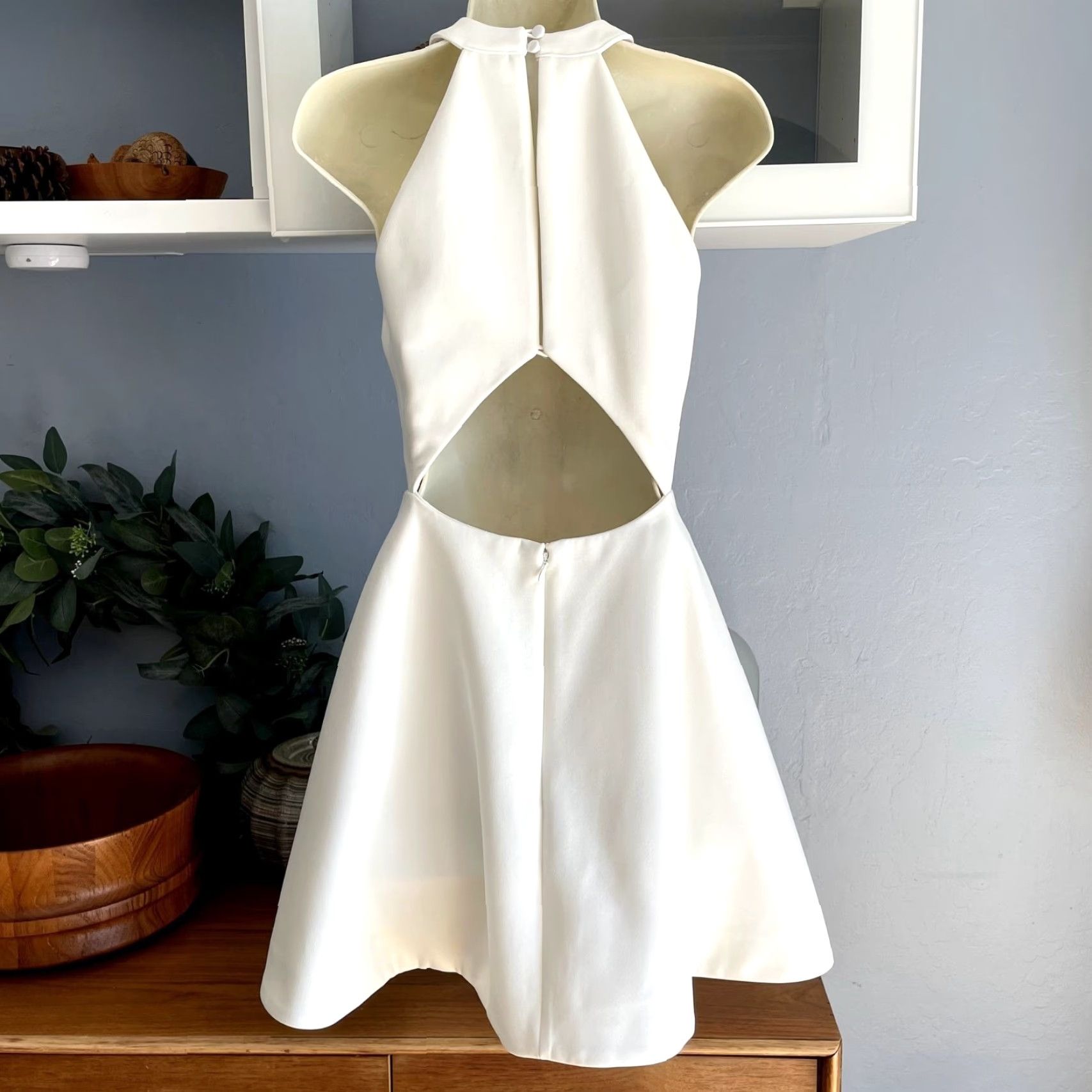 Vintage Keepsake Adore You Mini Dress Back cut-out White Fit & Flare XS Dress Women Sleeveless Party Cocktail Short Back Keyhole Zip Size XS / US 0-2 / IT 36-38 - 4 Thumbnail