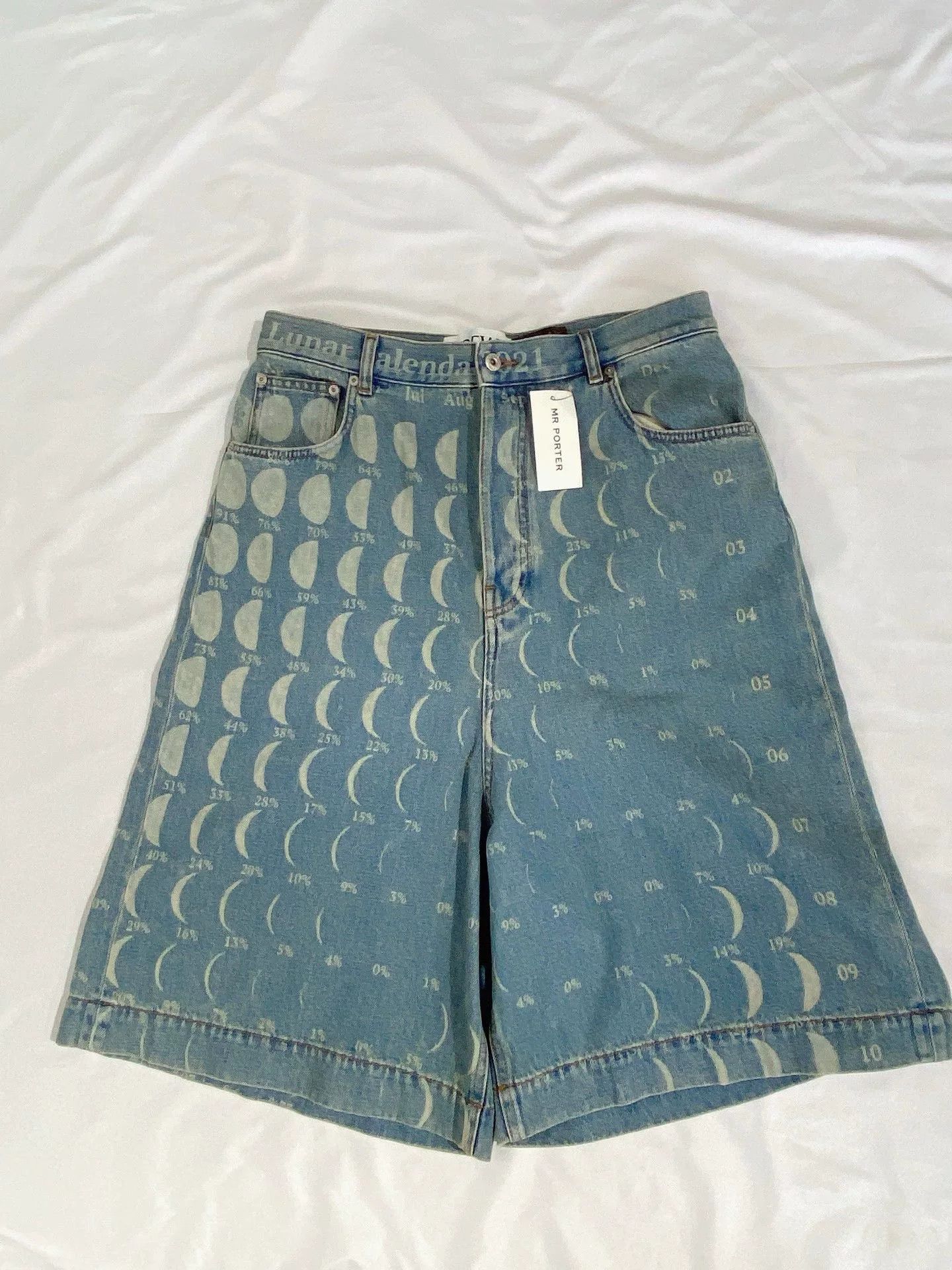 Loewe Loewe Moon Phase Denim Shorts Size US 38 / EU 54 - 1 Thumbnail
