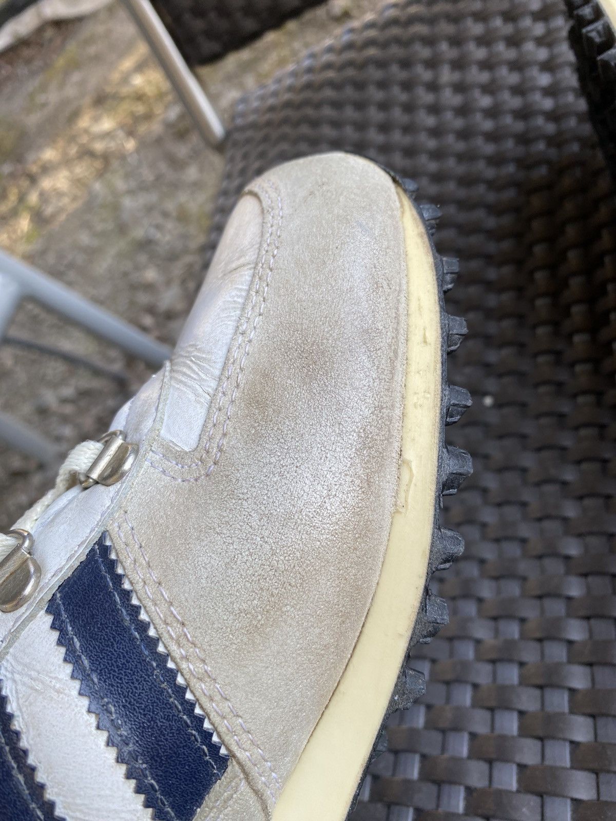 Vintage Vintage Adidas Jogging High Top Shoes Made in Slovenia Rare Size US 10 / EU 43 - 10 Thumbnail