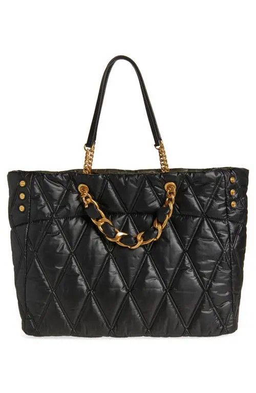 Balmain o1s1wg111225 Size:OS/1945 Soft Nylon Tote Bag in Black Size ONE SIZE - 2 Thumbnail