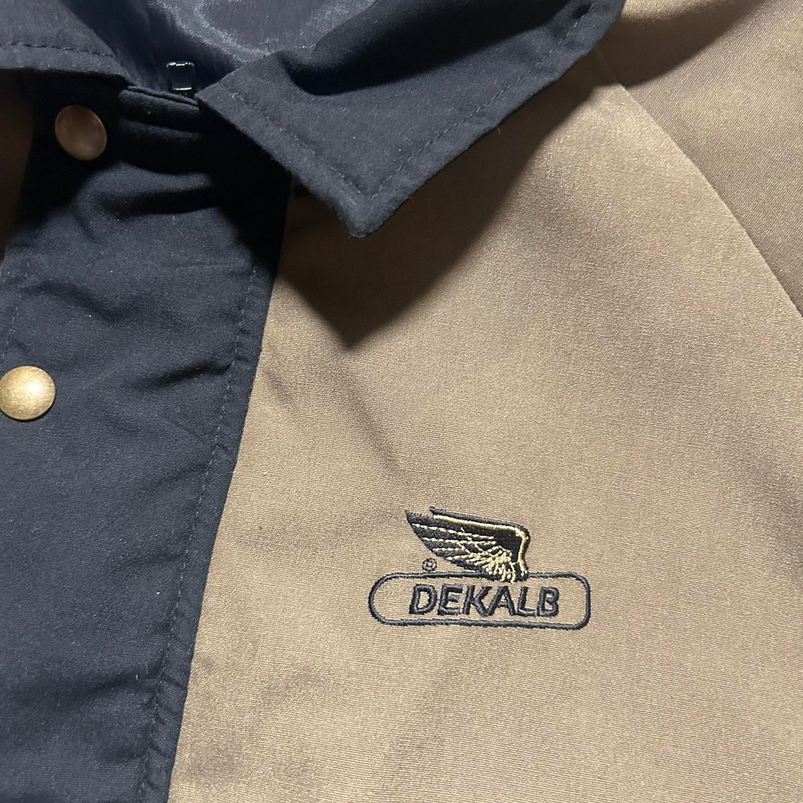 Fruit Of The Loom 80s black and tan dekalb farm jacket usa Size US L / EU 52-54 / 3 - 3 Thumbnail