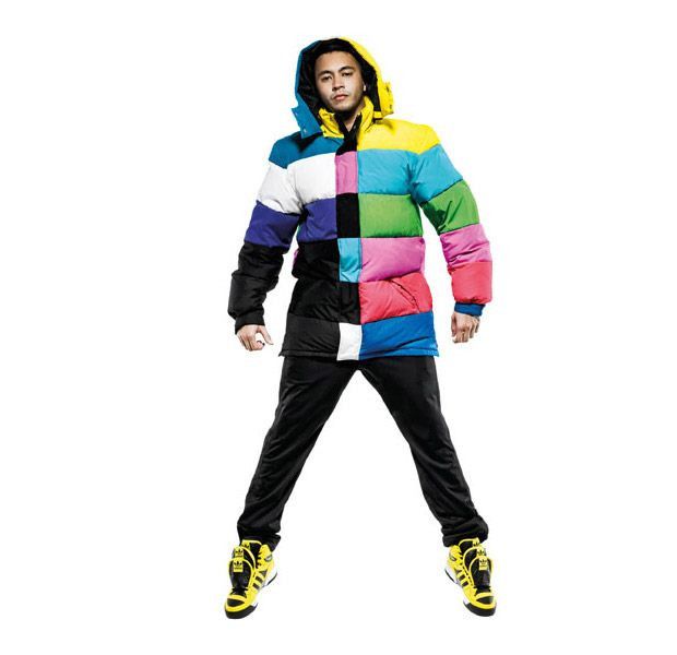 Jeremy Scott RARE! FW09 TV color bars puffer Size ONE SIZE - 4 Thumbnail