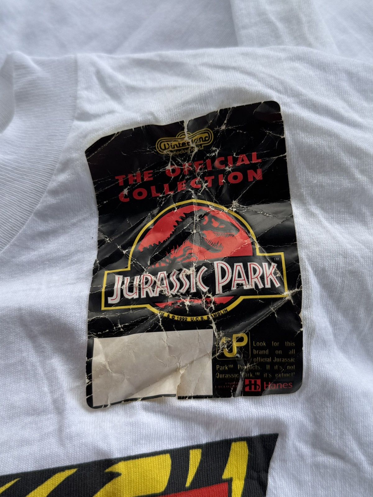 Vintage Vintage 1993 Jurassic Park Movie Promo T-Shirt Size US L / EU 52-54 / 3 - 7 Thumbnail
