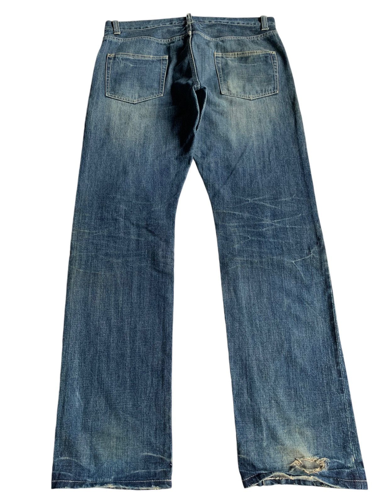 Kapital Rage Blue Japanese Button fly Selvedge Distressed Denim Size US 36 / EU 52 - 4 Thumbnail