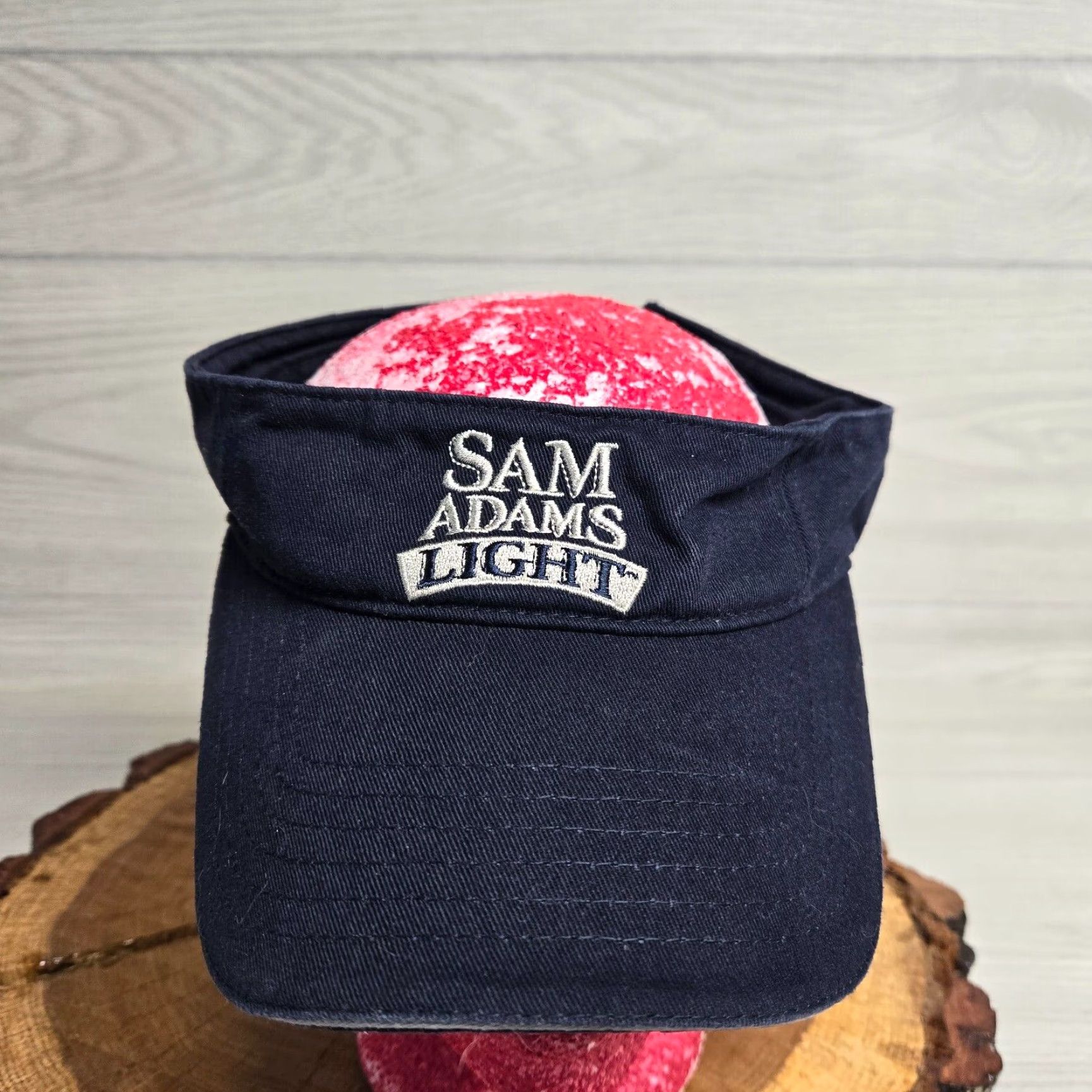 Vintage Sam Adams Light Visor Unisex Adult Navy Blue Adjustable One Size Fits All Hat Size ONE SIZE - 2 Thumbnail