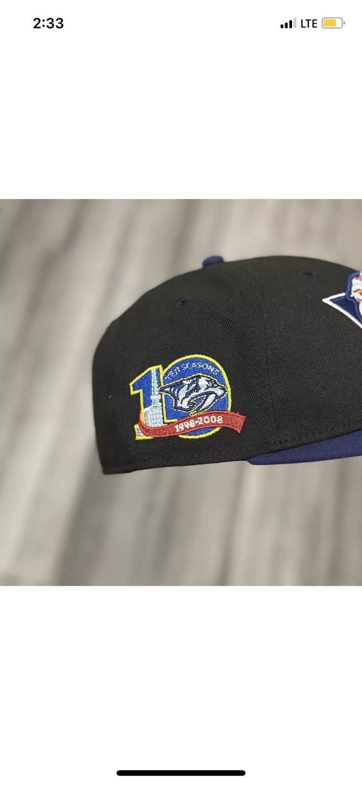 NHL 7 1/8 Hat Club New Era 59Fifty Nashville Predators 10th Size ONE SIZE - 4 Thumbnail