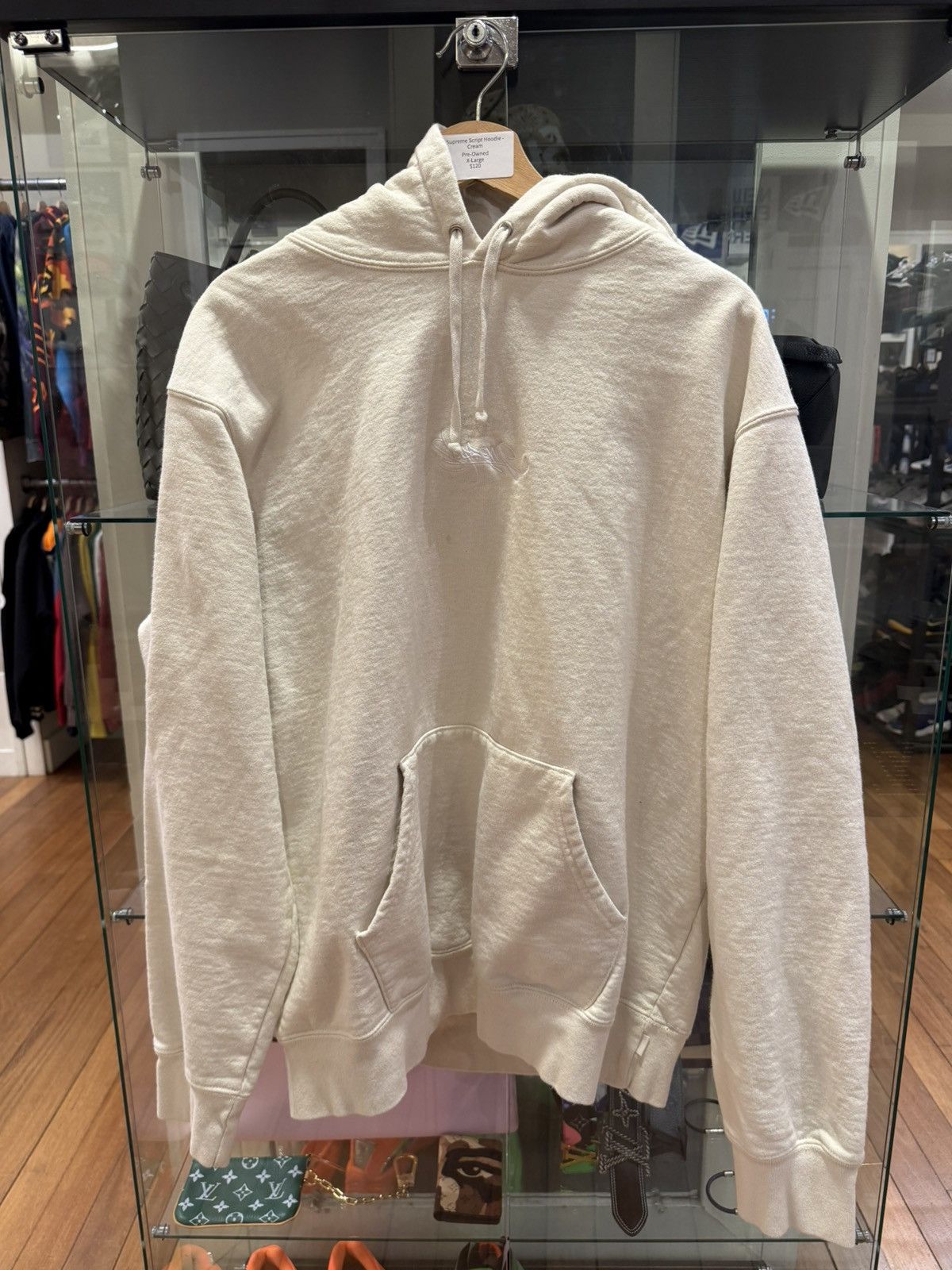 Supreme Supreme Script Hoodie Size US XL / EU 56 / 4 - 1 Thumbnail