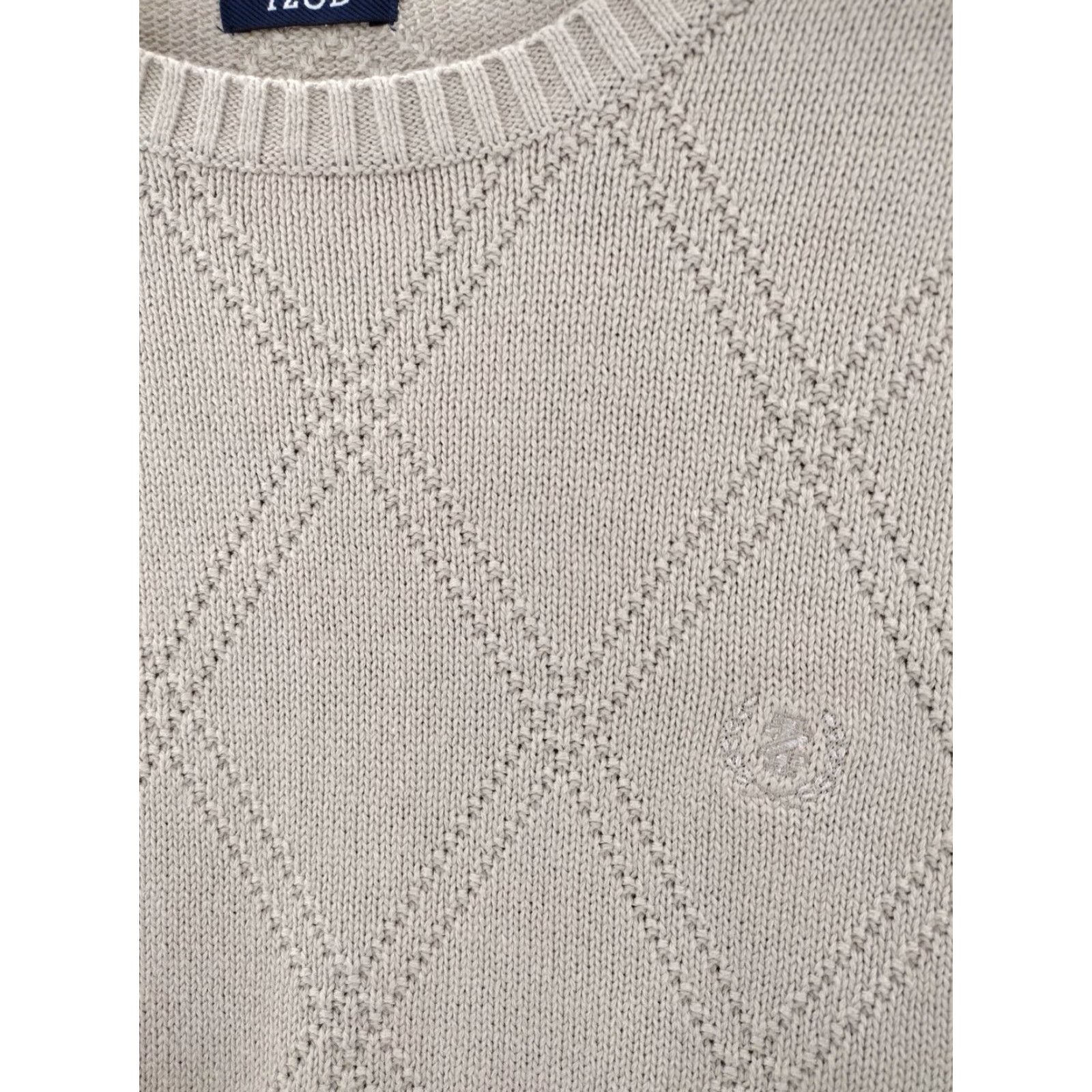 Izod IZOD Sweater Mens XL Beige Cotton Knit Pullover Crewneck Casual NWT Mens Size US XL / EU 56 / 4 - 7 Thumbnail
