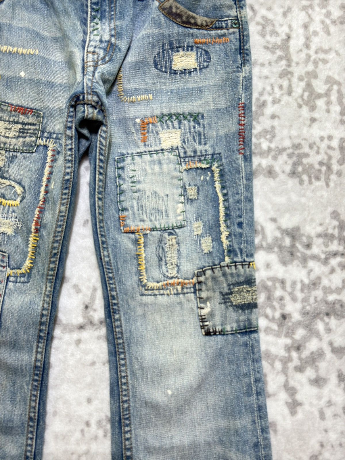 Hysteric Glamour Vintage Back Number Flared Patches Style Low Rise Denim Size US 30 / EU 46 - 6 Thumbnail