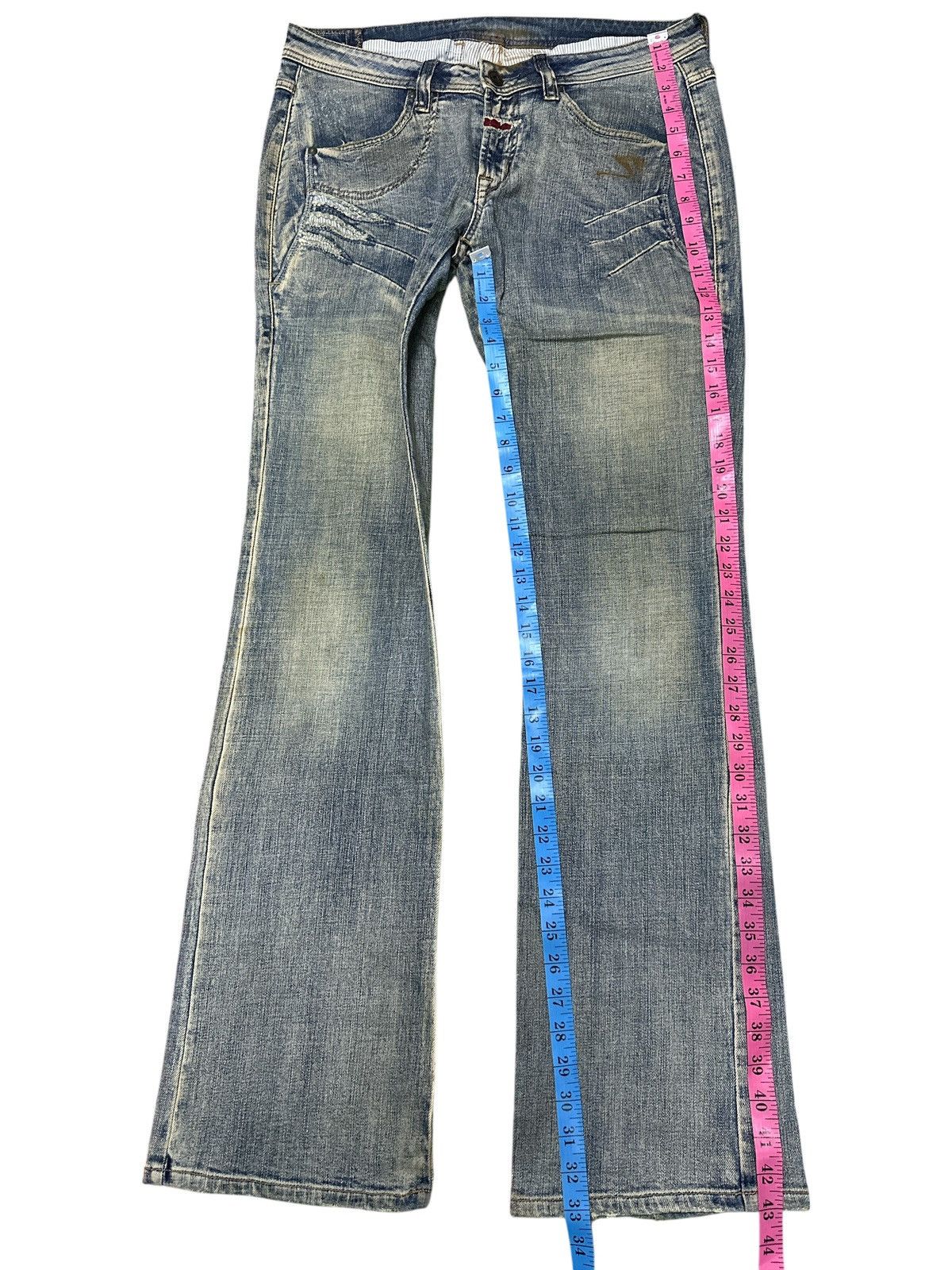 Marithe + Francois Girbaud Flare Marithe Francois Girbaud Distress Style. Size US 34 / EU 50 - 4 Thumbnail