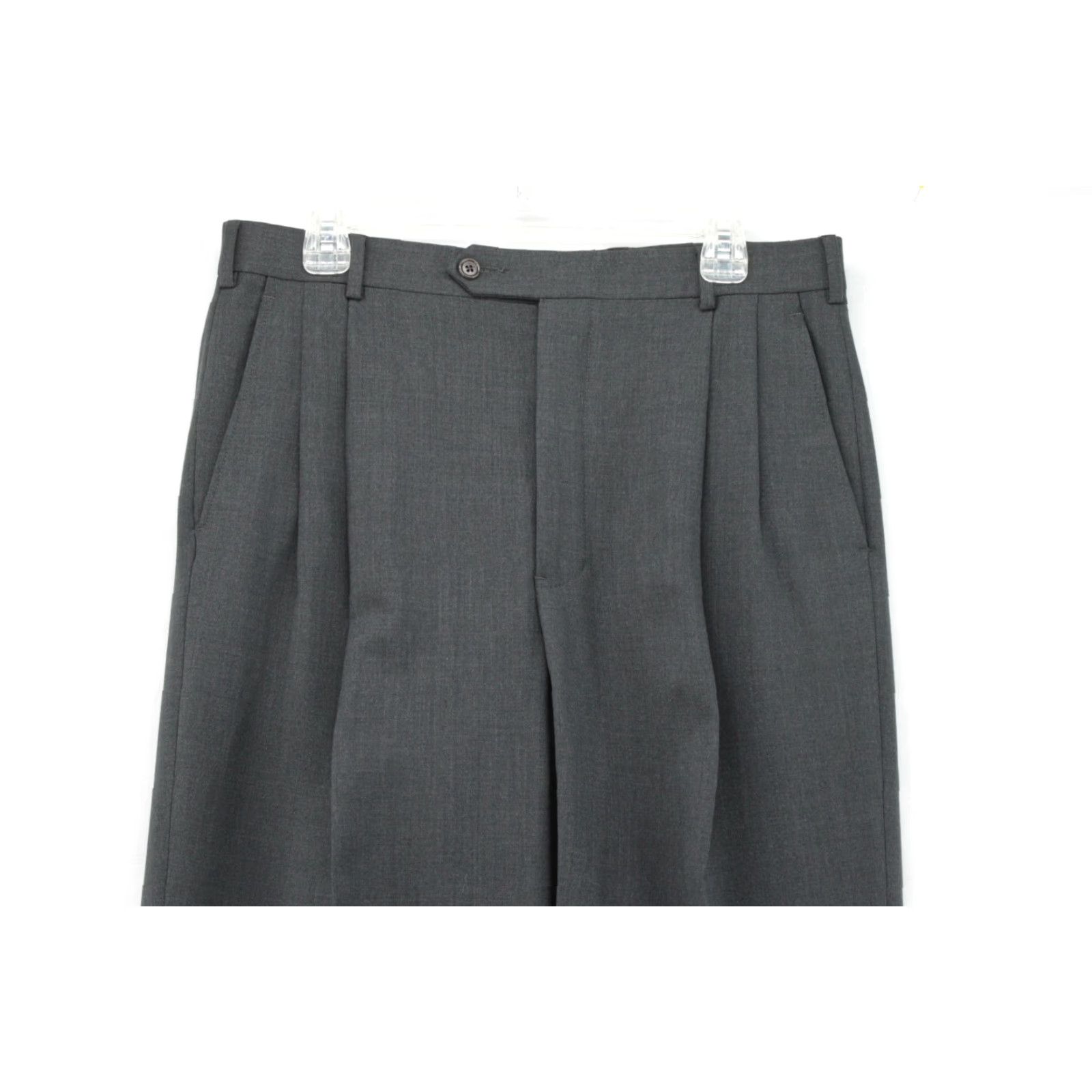 Brooks Brothers Brooks Brothers Dress Pants Men's 34x31 Dark Gray Wool Blend Stretch Classic Pants Regular 34 Gray Office Wear Men/City Preppy Size US 34 / EU 50 - 2 Thumbnail