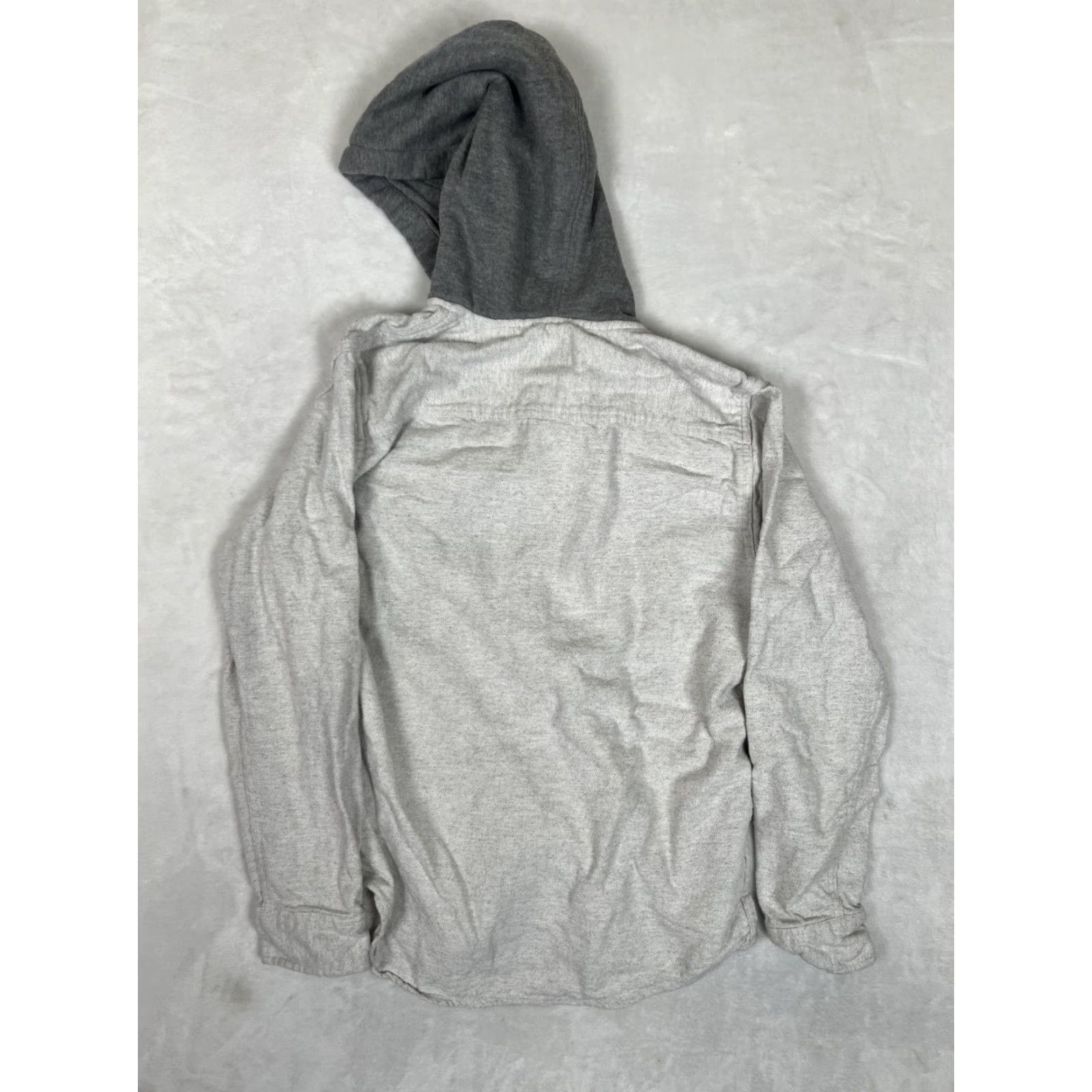 Quiksilver VINTAGE Quiksilver Hoodie Sweatshirt Size M Gray Button Crew Neck Long Sleeve Pockets Hooded Surf Skater Beach Y2K 90s Men Size US M / EU 48-50 / 2 - 6 Thumbnail