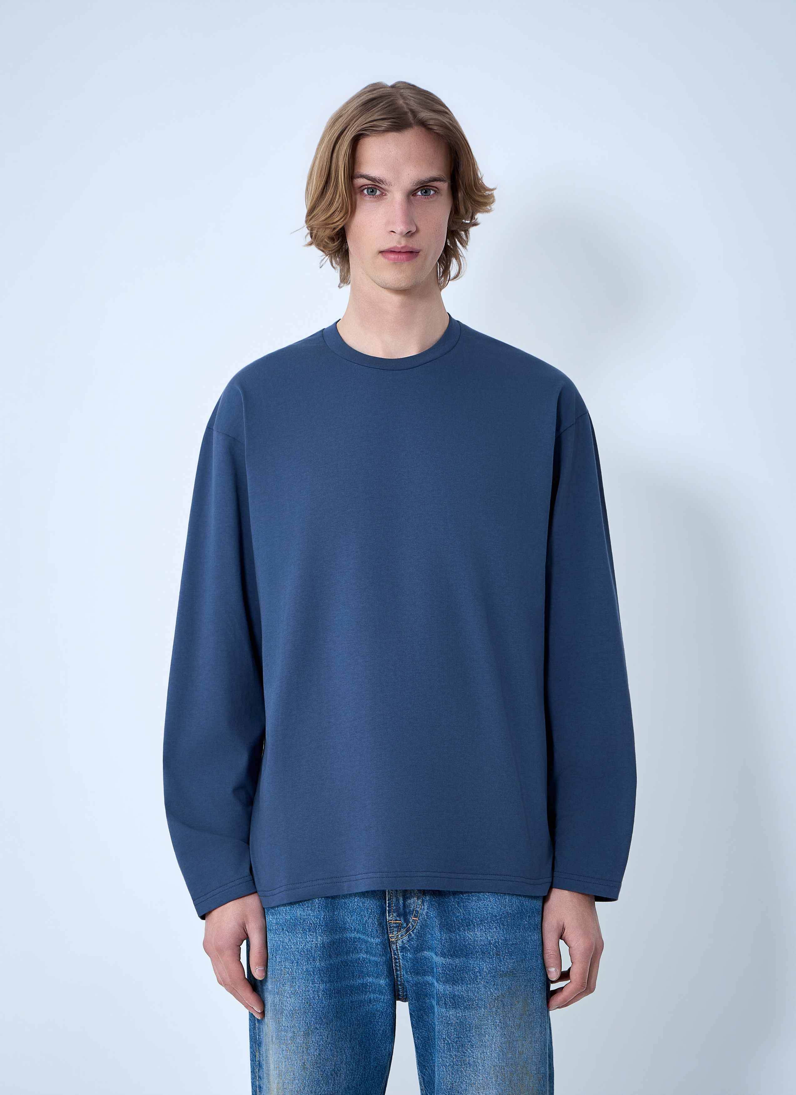 Jil Sander Ribbed Crewneck Long Sleeve Top Size US L / EU 52-54 / 3 - 1 Thumbnail