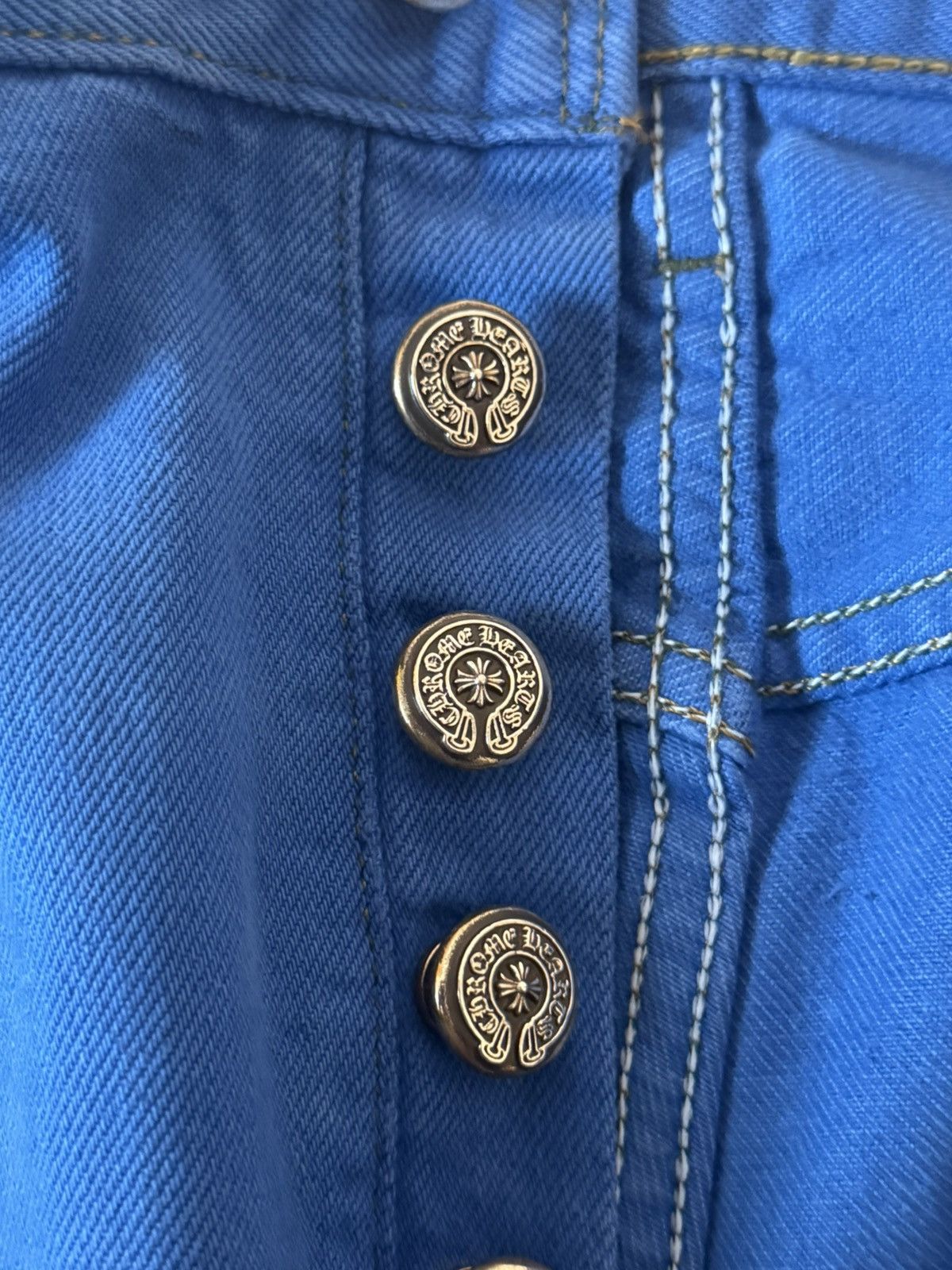 Chrome Hearts Chrome Hearts Blue Cross Patch Levis Size US 36 / EU 52 - 13 Thumbnail