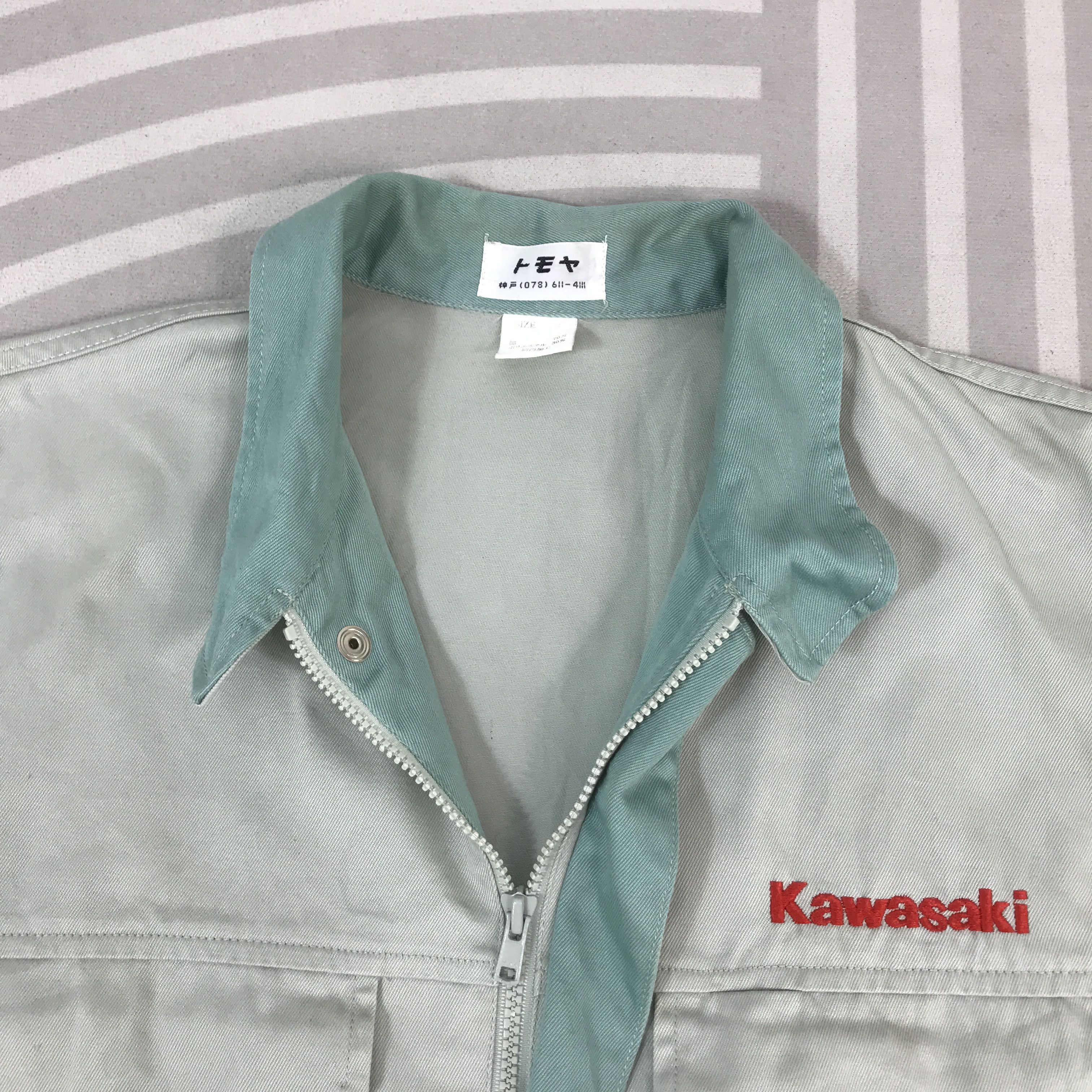 Japanese Brand KAWASAKI MOTOR SPORT UNIFORM JAPAN JACKET K67B9 Size US L / EU 52-54 / 3 - 5 Thumbnail