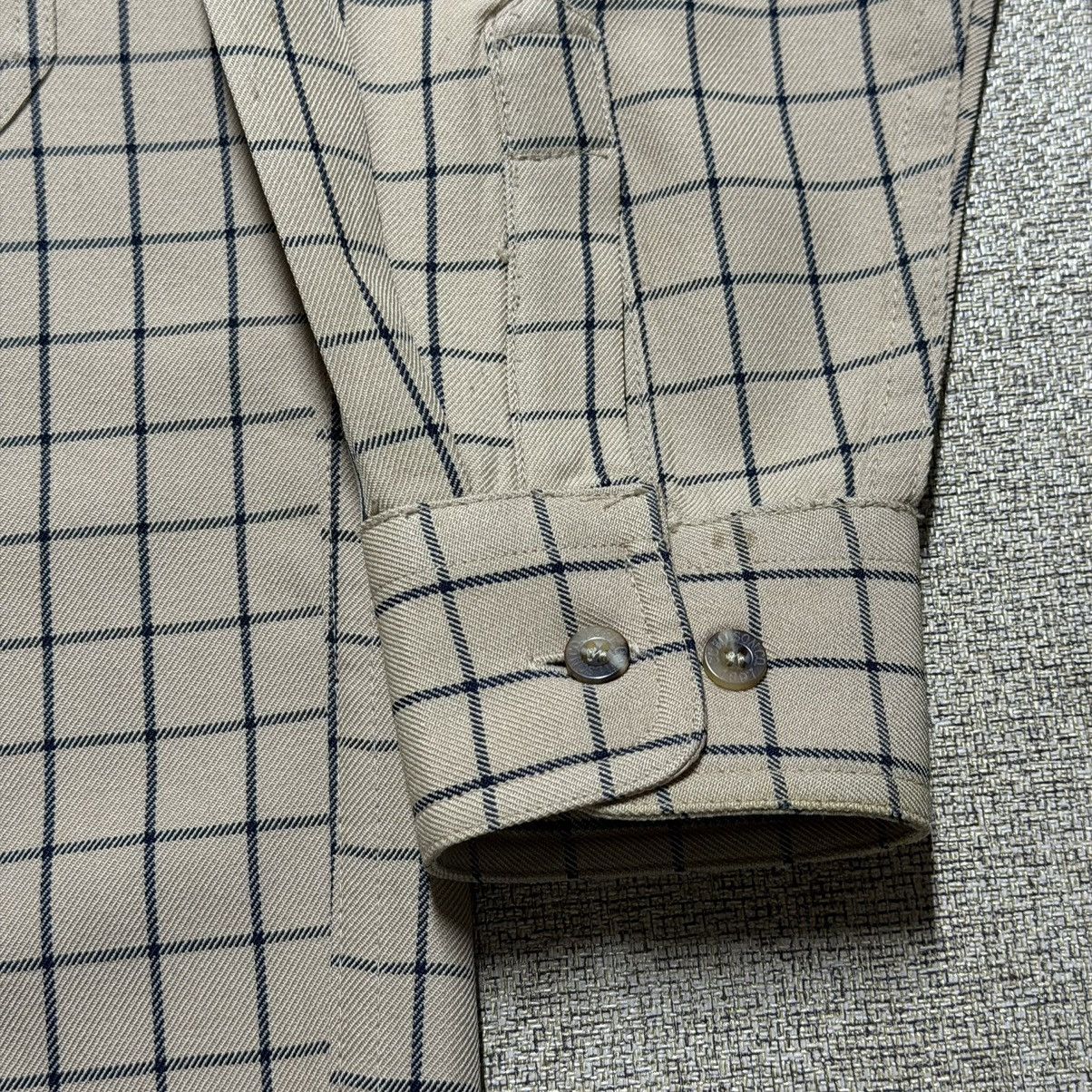 Filson Vtg Filson Men's Small Windowpane Plaid Wool Button Shirt Size US S / EU 44-46 / 1 - 7 Thumbnail