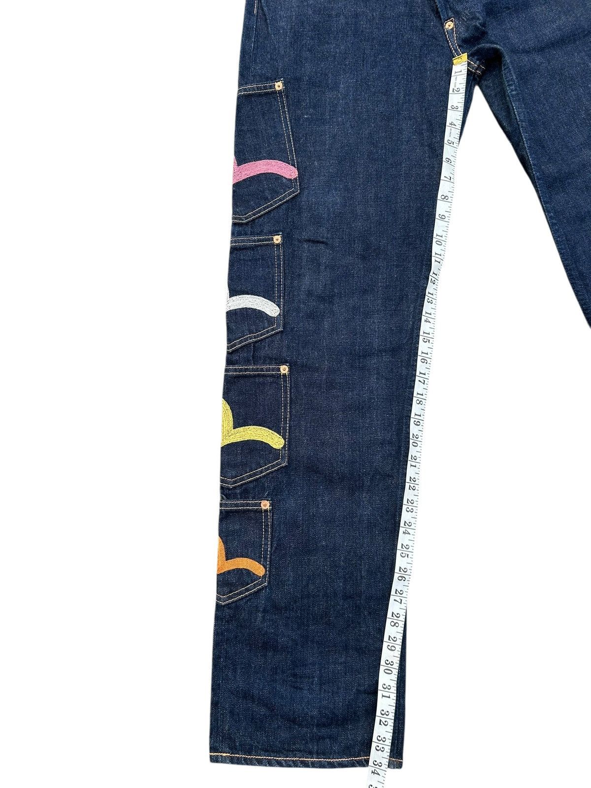 Evisu VINTAGE EVISU SELVEDGE MULTI POCKET DENIM JEAN MADE IN JAPAN Size US 32 / EU 48 - 22 Thumbnail