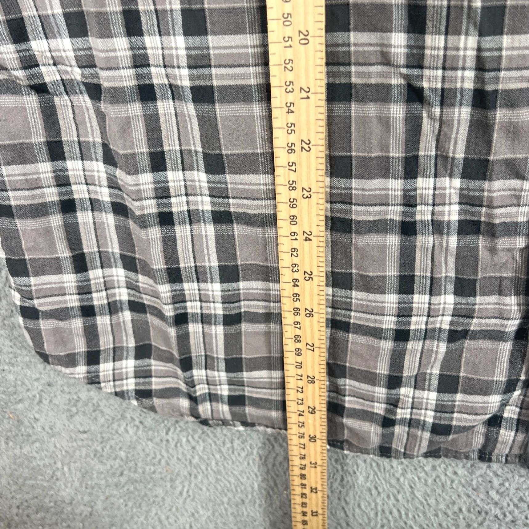 Vintage Columbia Shirt - Button-Up - Men - XXL - Gray Plaid - Cotton - Long Sleeve - Pre-owned Size US XXL / EU 58 / 5 - 6 Thumbnail