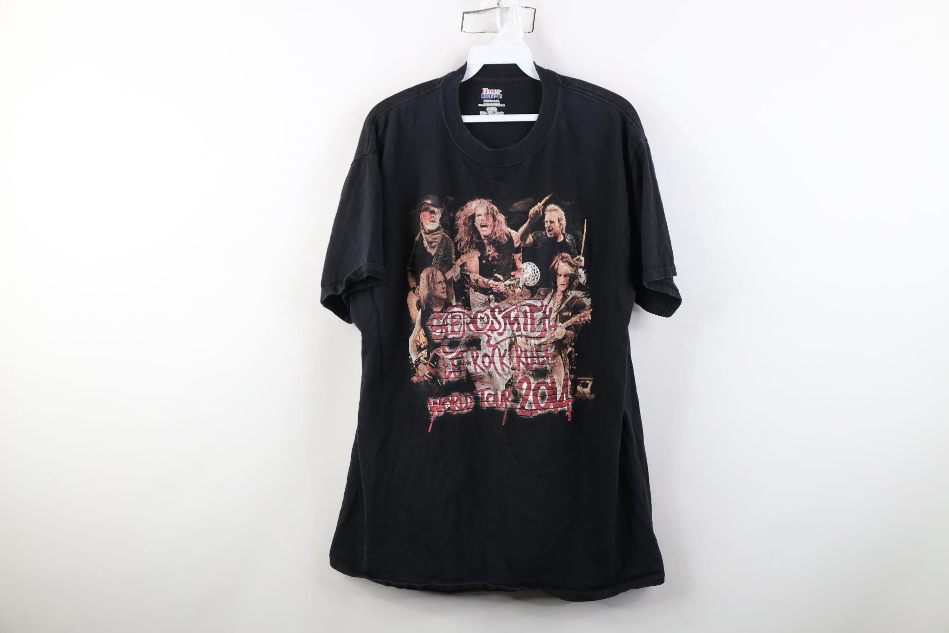 Vintage Vintage Y2K Rule World Tour Aerosmith Slash Band T-Shirt Size US XL / EU 56 / 4 - 1 Thumbnail
