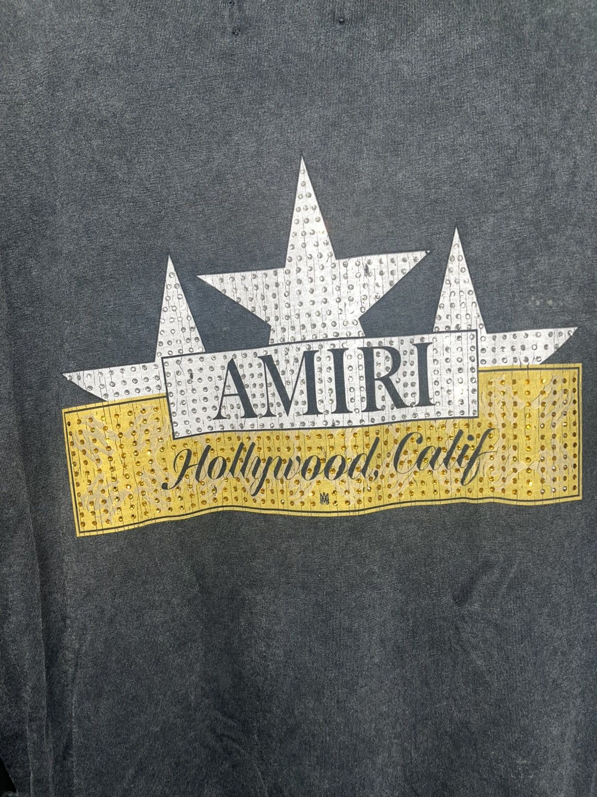 Amiri Amiri Vintage Crystal Star Tee Sz L Size US L / EU 52-54 / 3 - 8 Thumbnail
