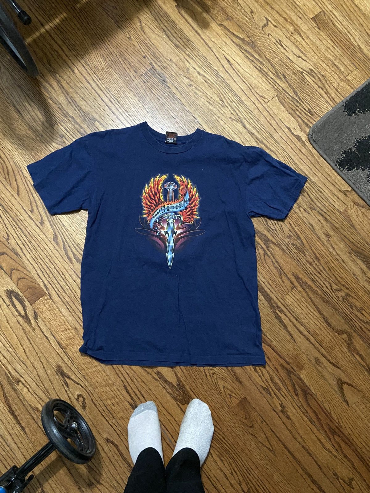 Harley Davidson × Vintage Vintage Harley Davidson t shirt Size US XL / EU 56 / 4 - 1 Thumbnail
