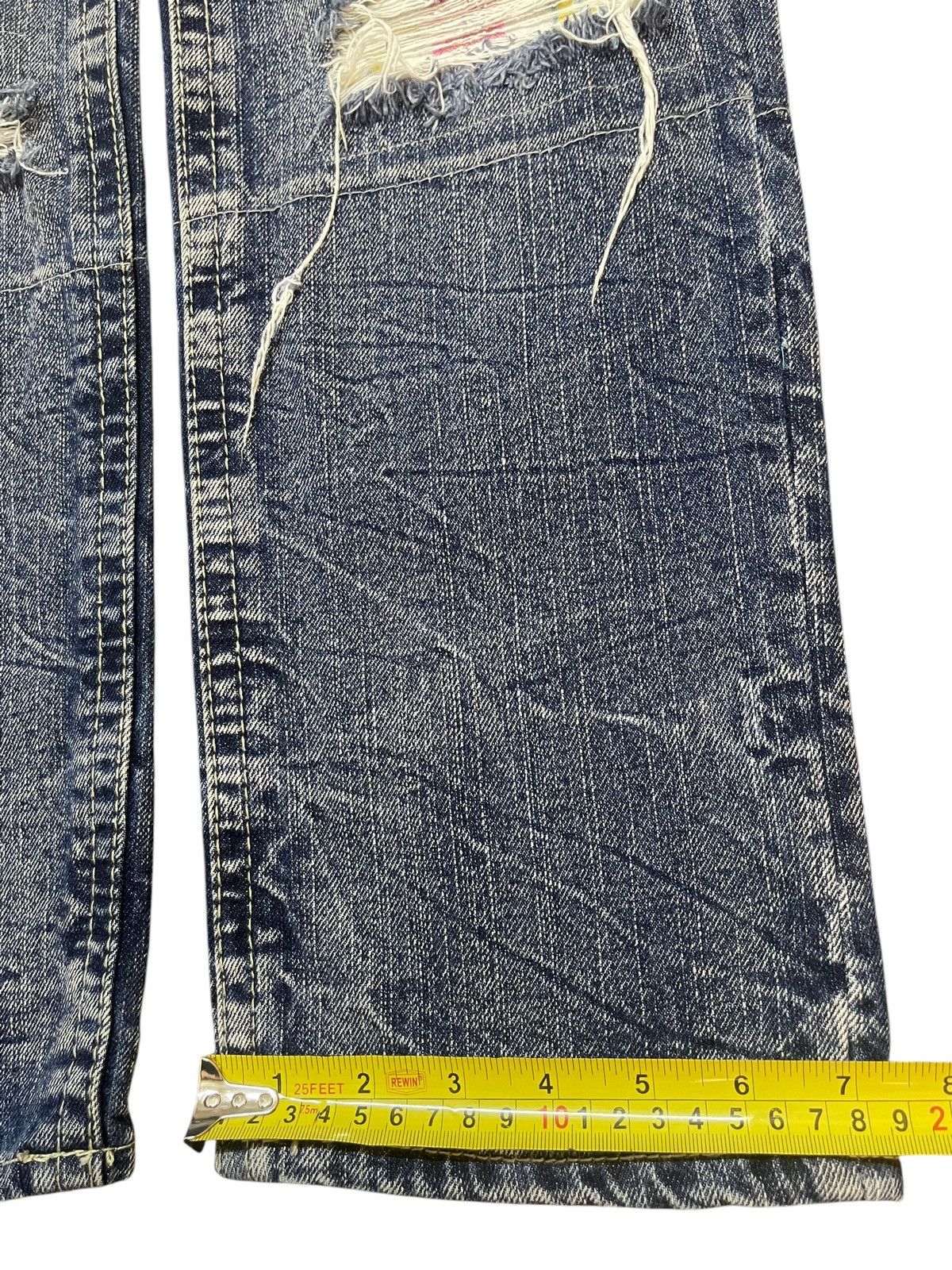 Kapital Vintage Japanese Brand Blue Wash Distressed Style Jeans Size US 28 / EU 44 - 16 Thumbnail