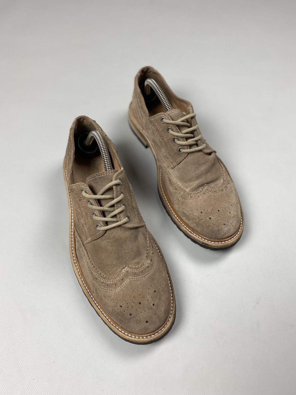 Allsaints men’s suede brogue shoes size 43 / US 10