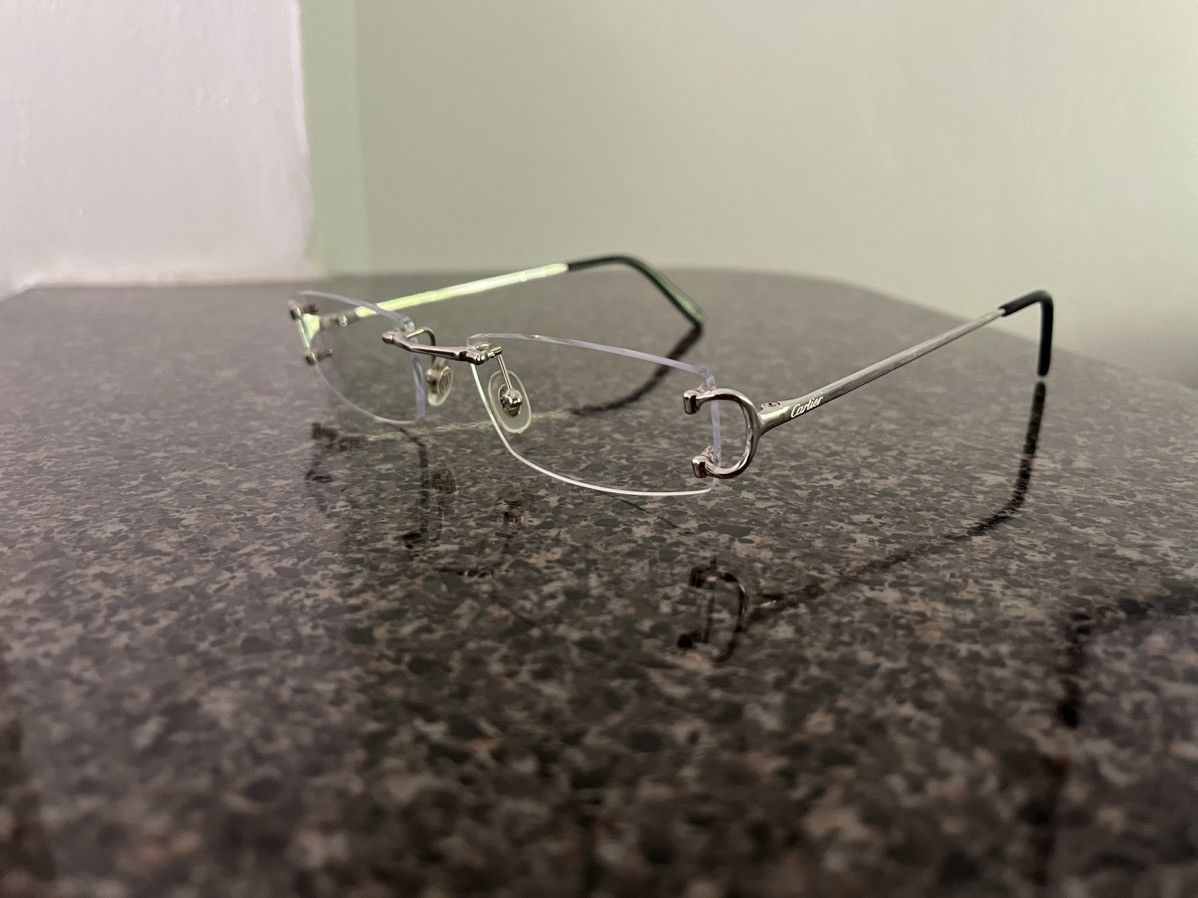 image of Cartier Glasses in Silver, Men's