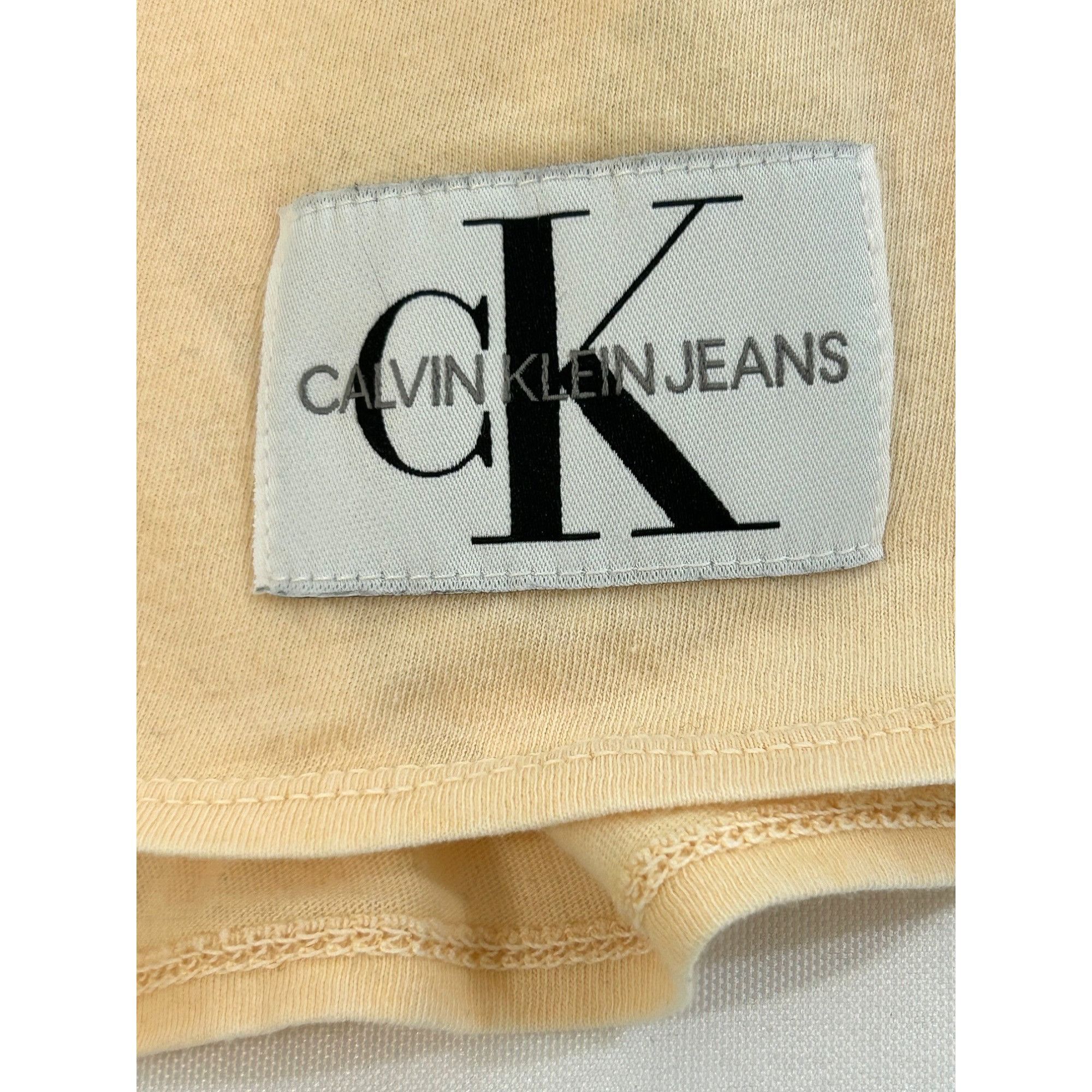 Calvin Klein Calvin Klein Jeans Women’s Top T-Shirt M Peach Short Sleeve Size M / US 6-8 / IT 42-44 - 8 Thumbnail