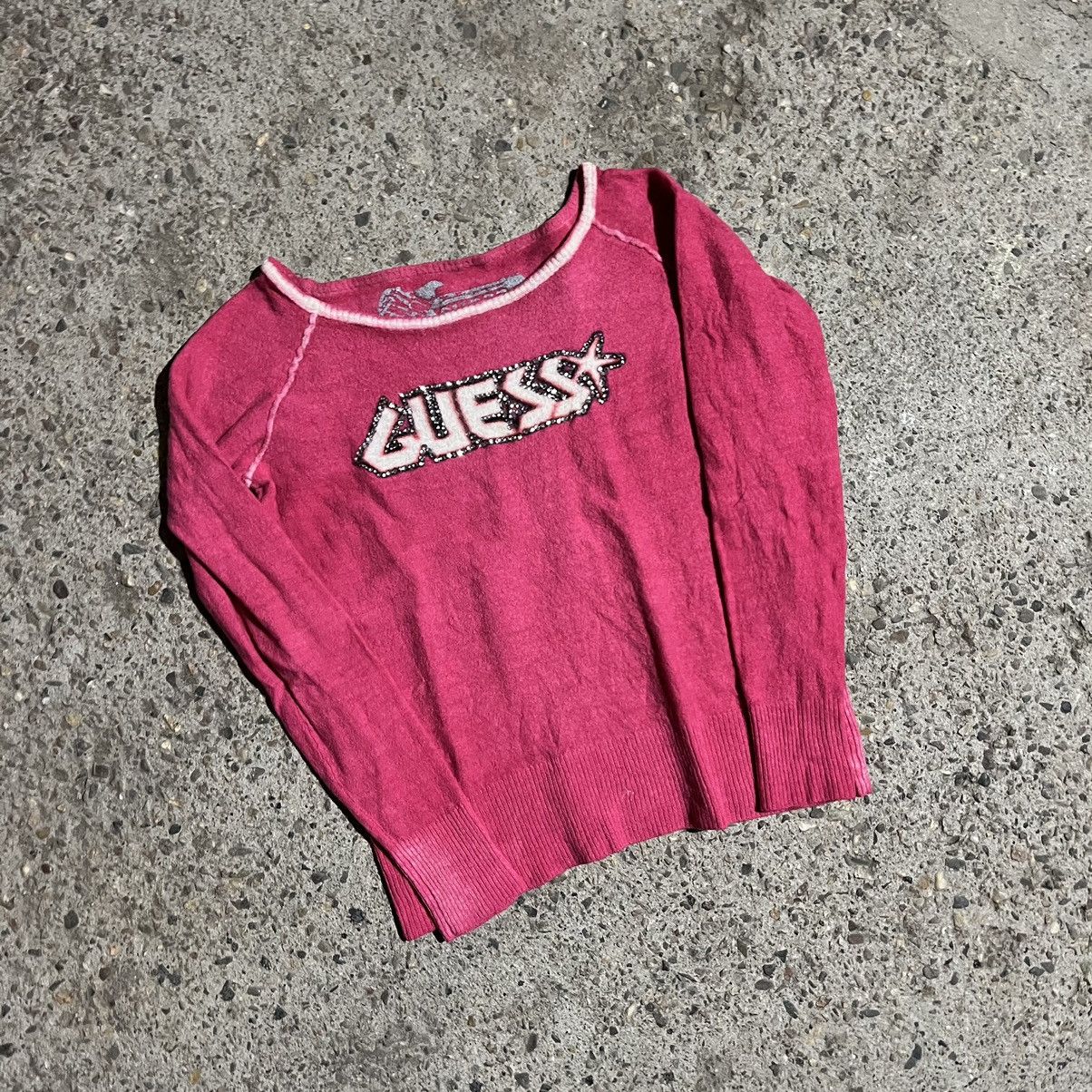Guess × Vintage Vintage Ribbed Guess Tank Top Graphic Printed 00s y2k Size XS / US 0-2 / IT 36-38 - 4 Thumbnail