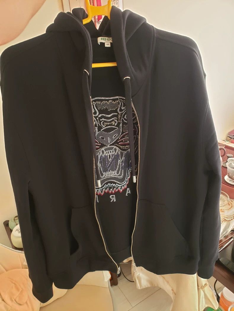 Kenzo KENZO Black Zip Hoodie Sweatshirt M - dmc Size US M / EU 48-50 / 2 - 1 Thumbnail