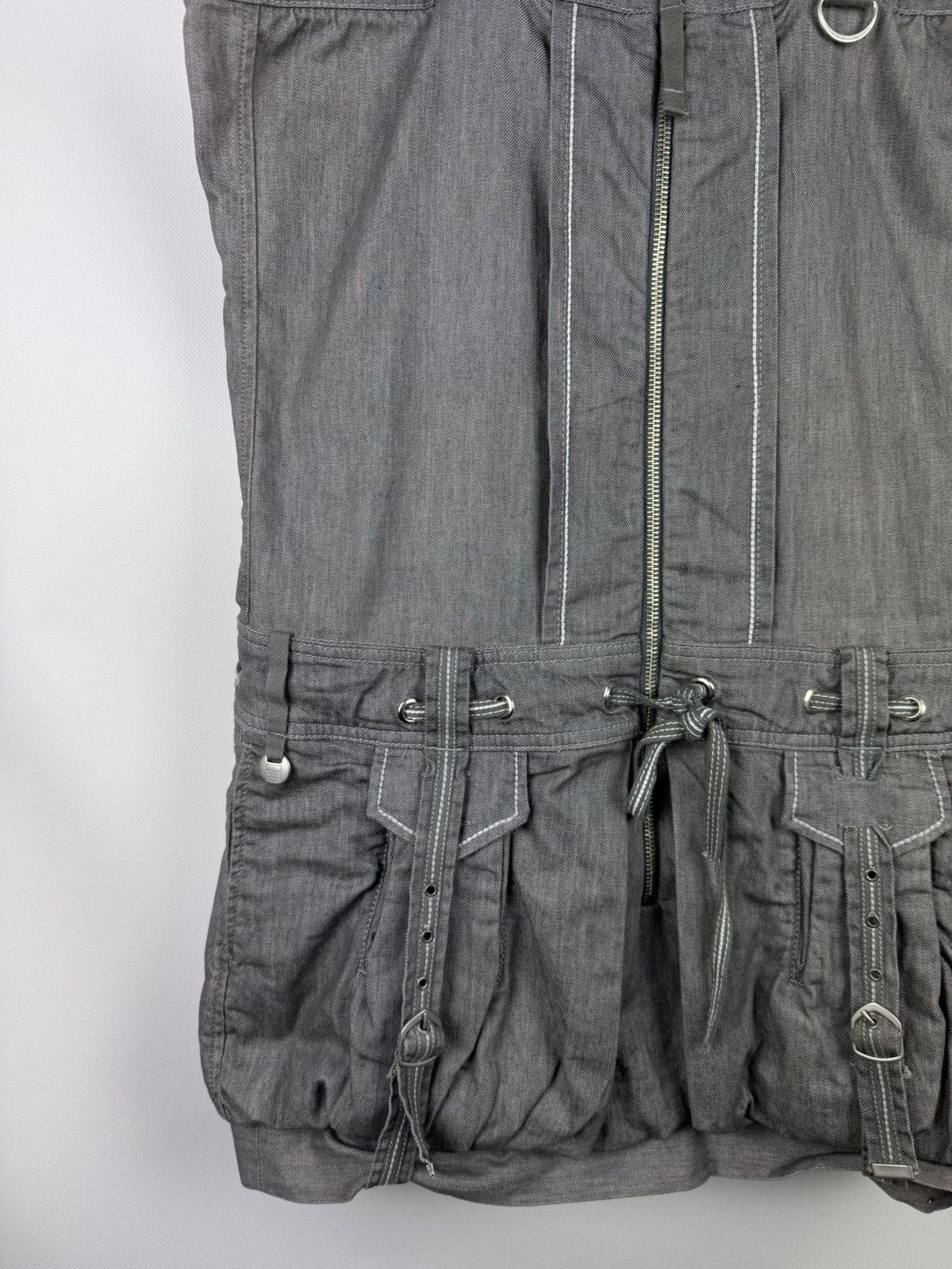 Marithe + Francois Girbaud Marithe Francois Girbaud Avant-Garde Denim Corset Dress Size XL / US 12-14 / IT 48-50 - 7 Thumbnail